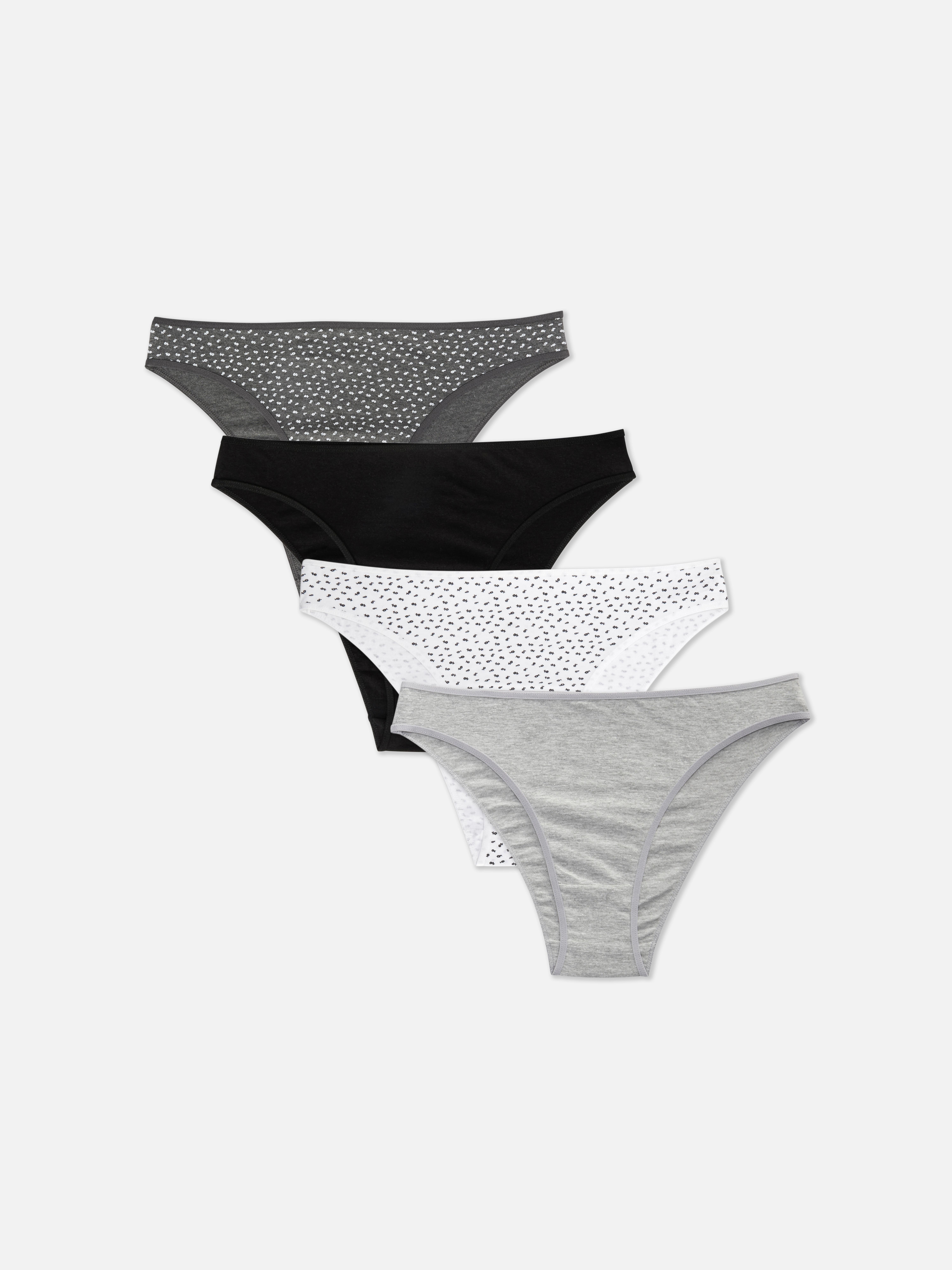 Hoog uitgesneden slips voor elke dag, set van 4