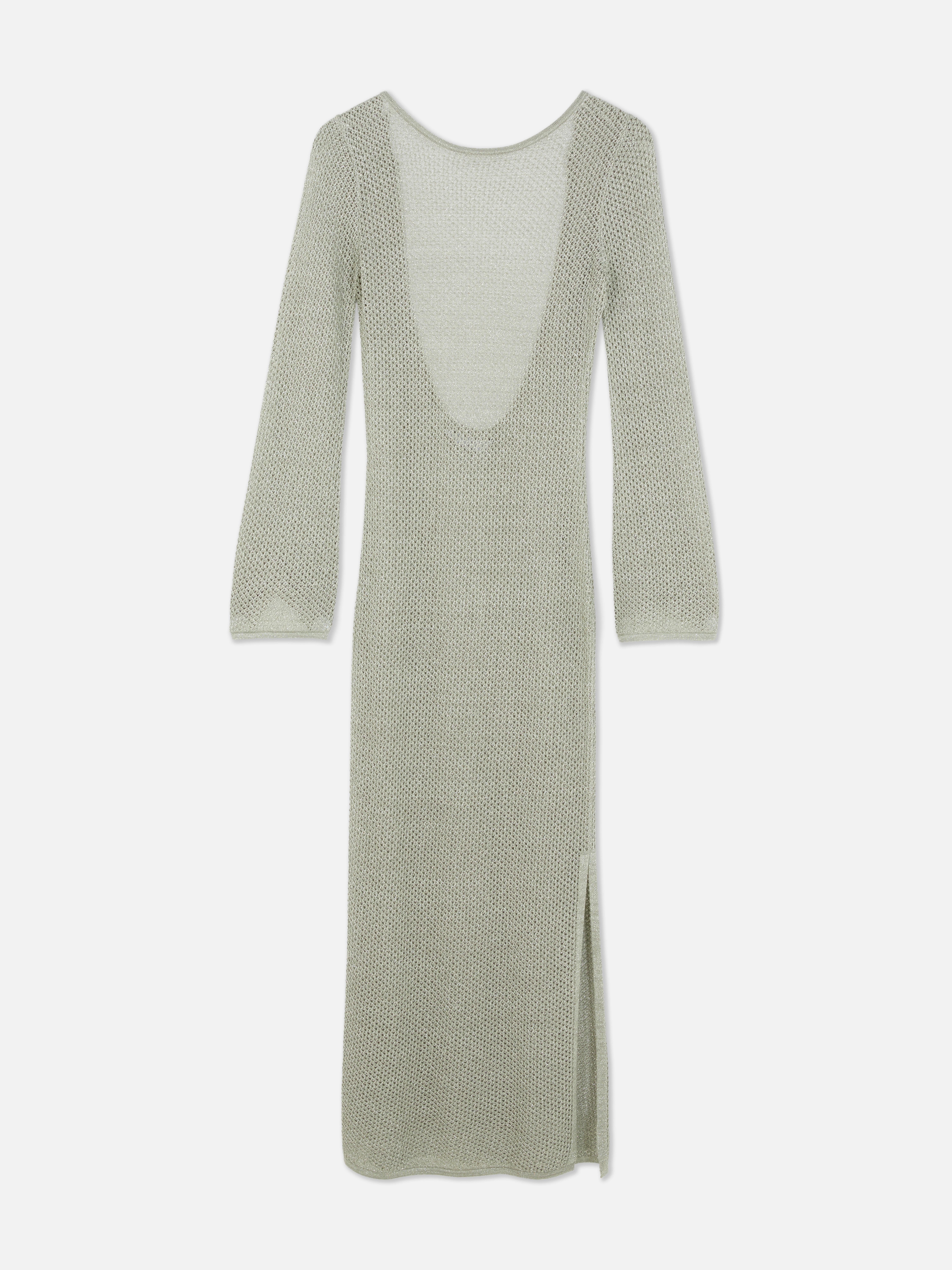 Knitted Mesh Maxi Dress