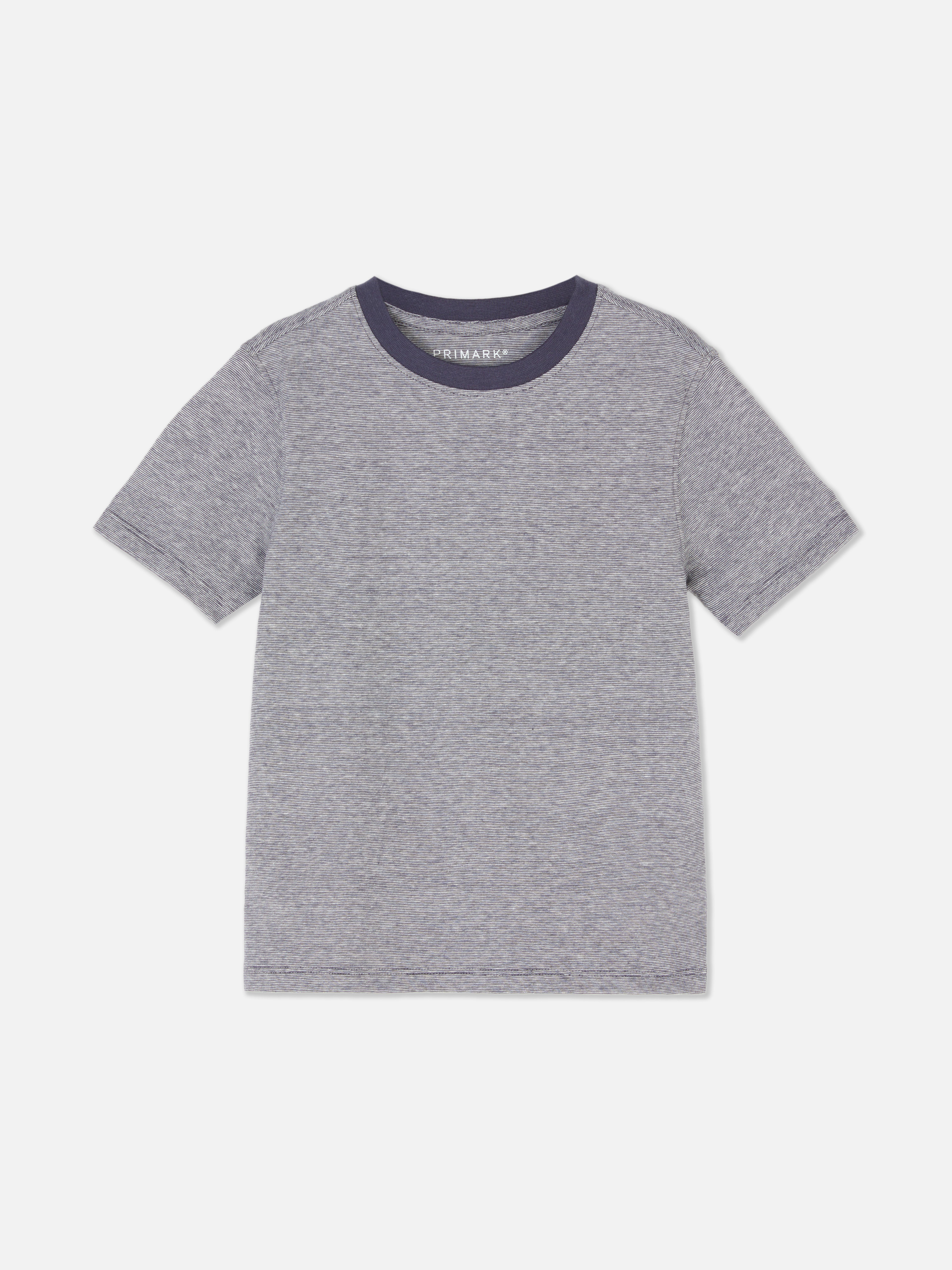 T-shirt met krijtstreeppatroon