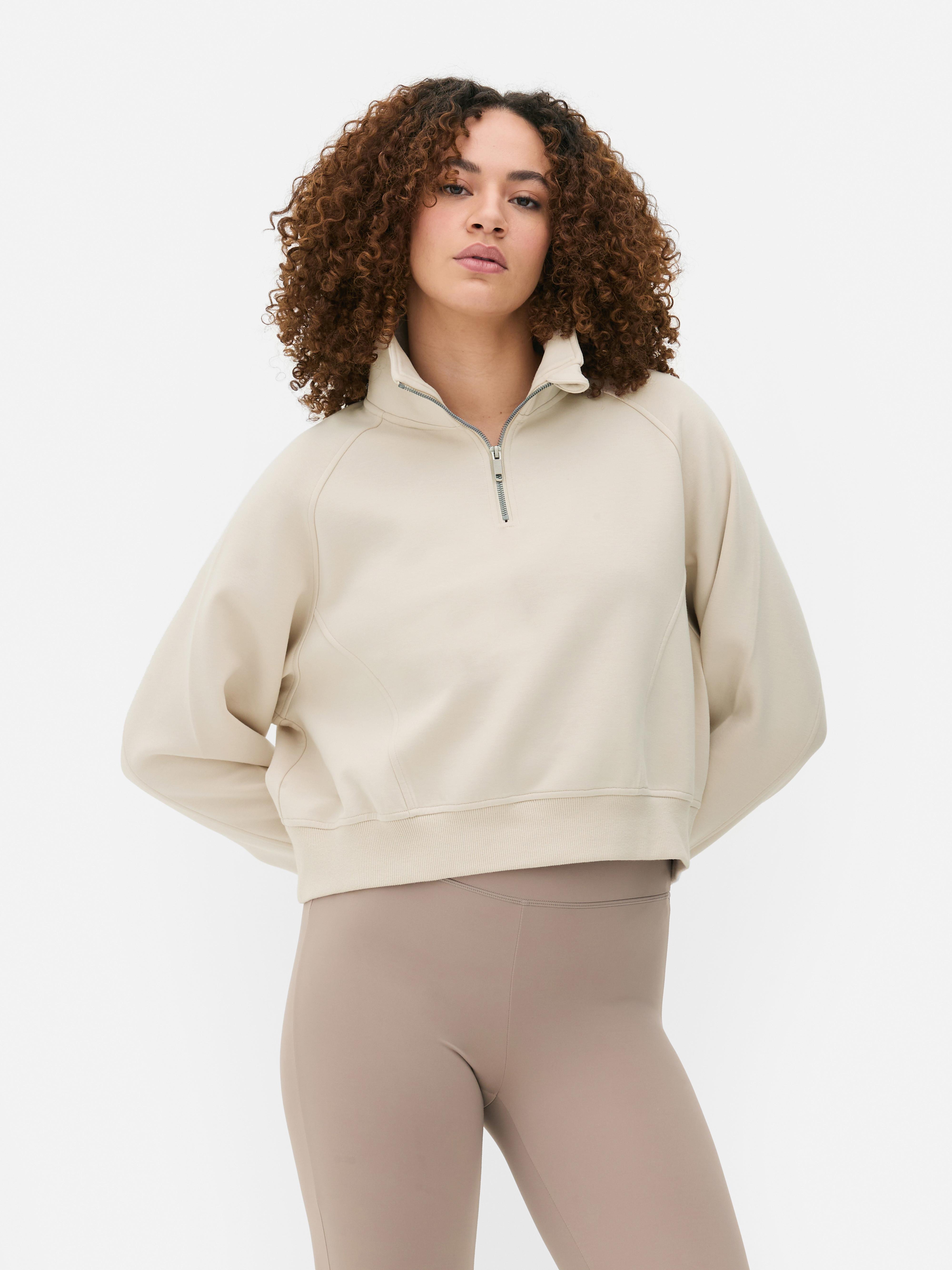Half-Zip Sporty Sweatshirt
