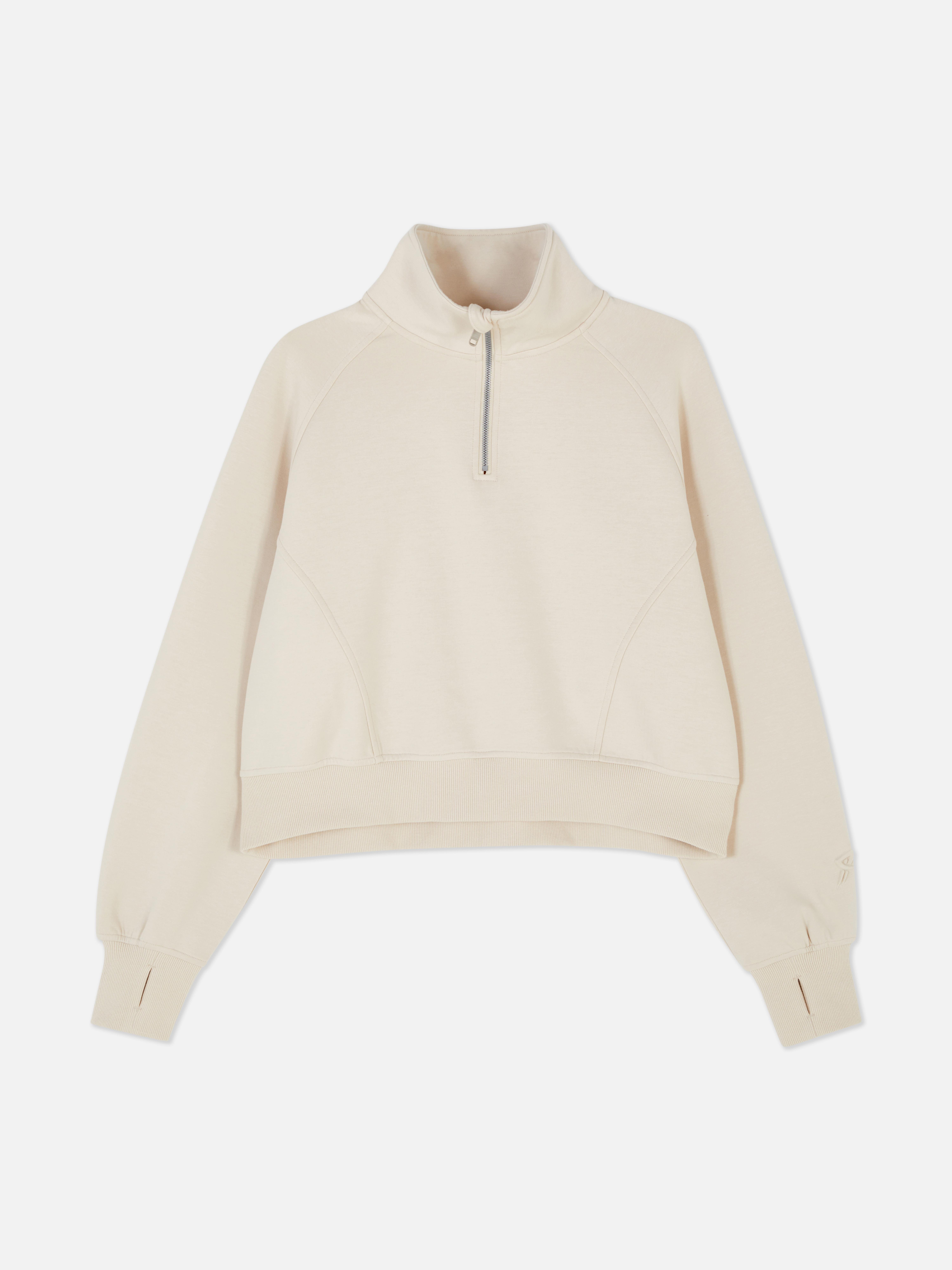 Half-Zip Sporty Sweatshirt