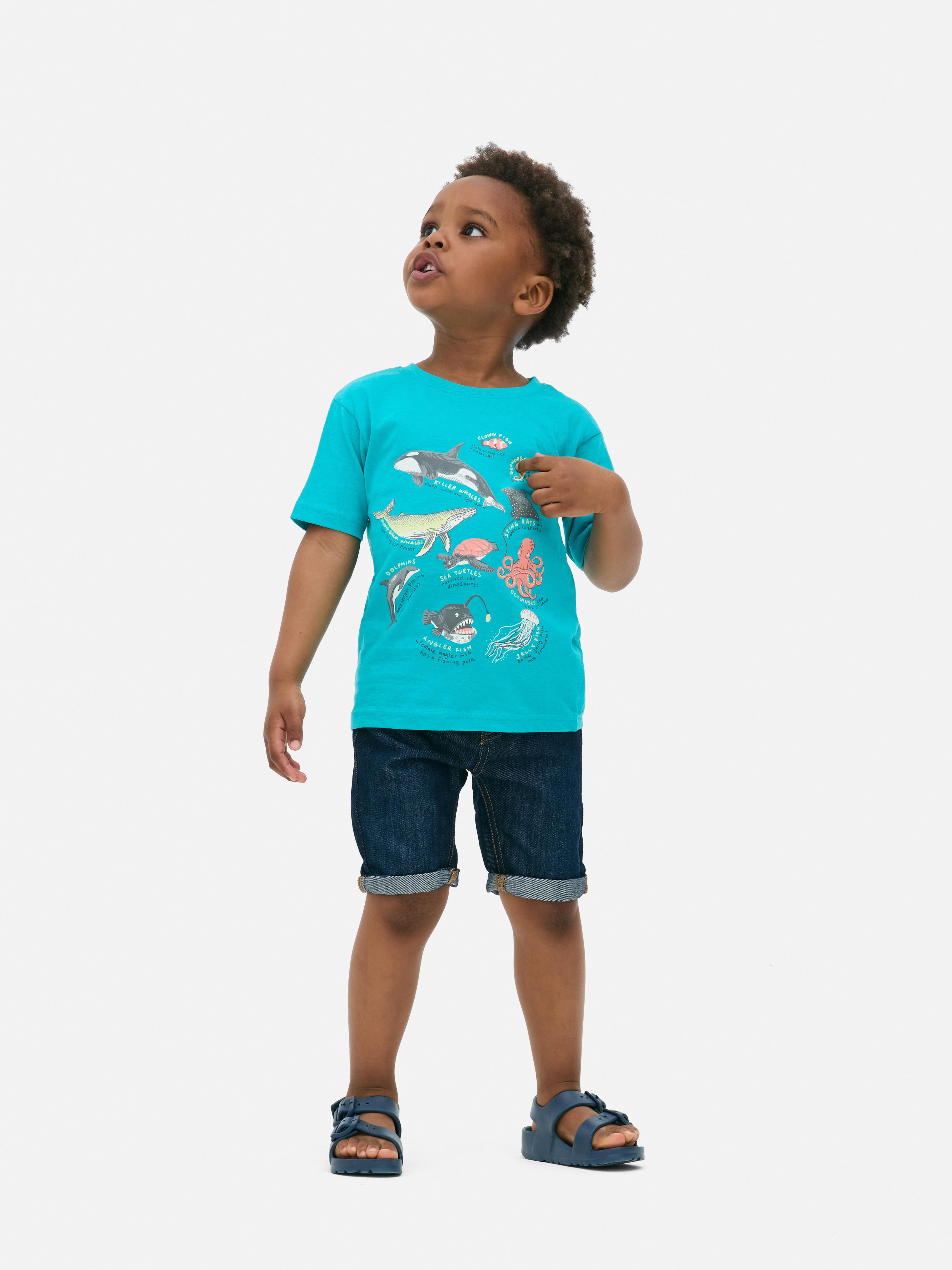 T-shirt à motif et manches courtes
