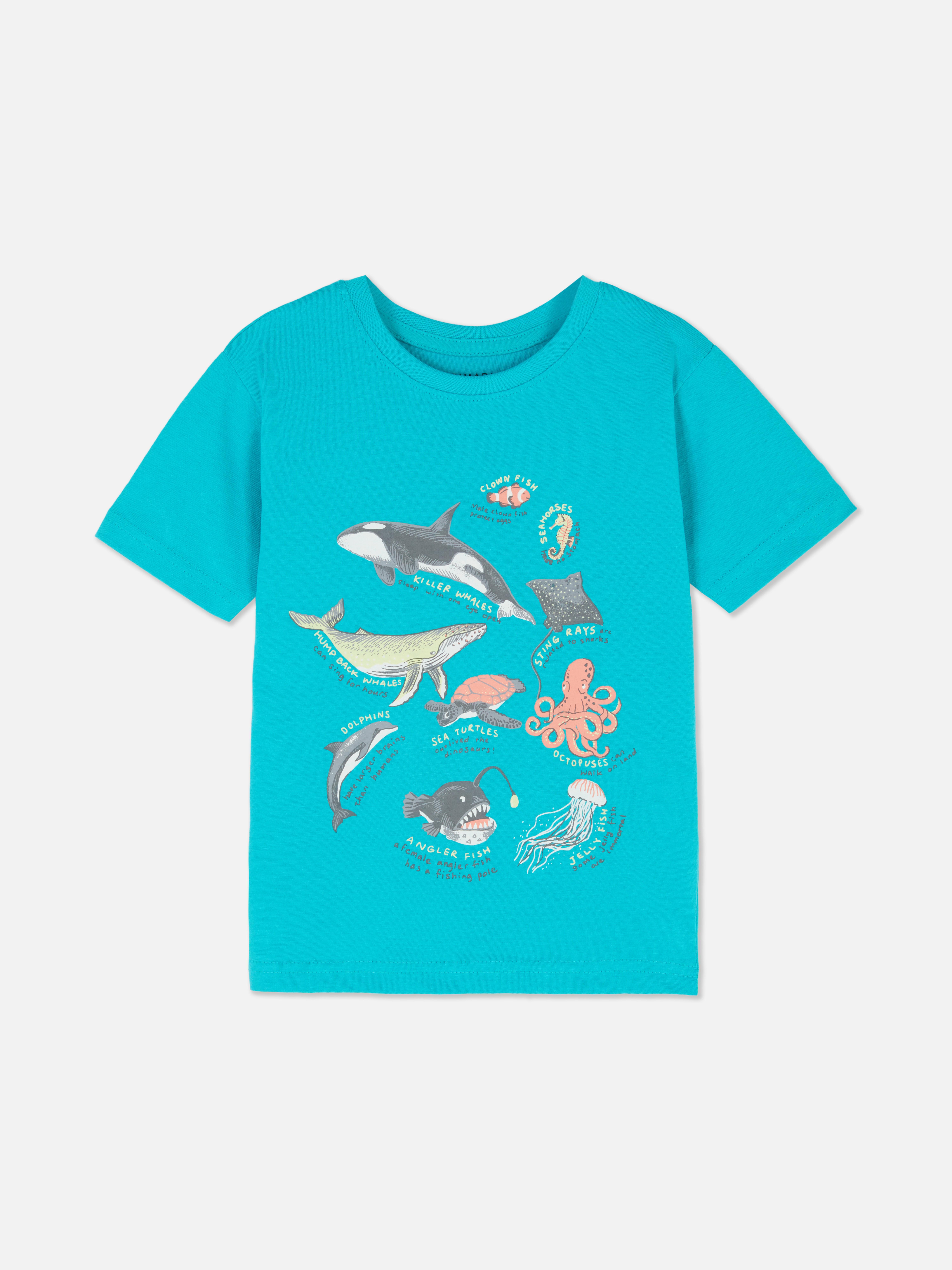 T-shirt à motif et manches courtes