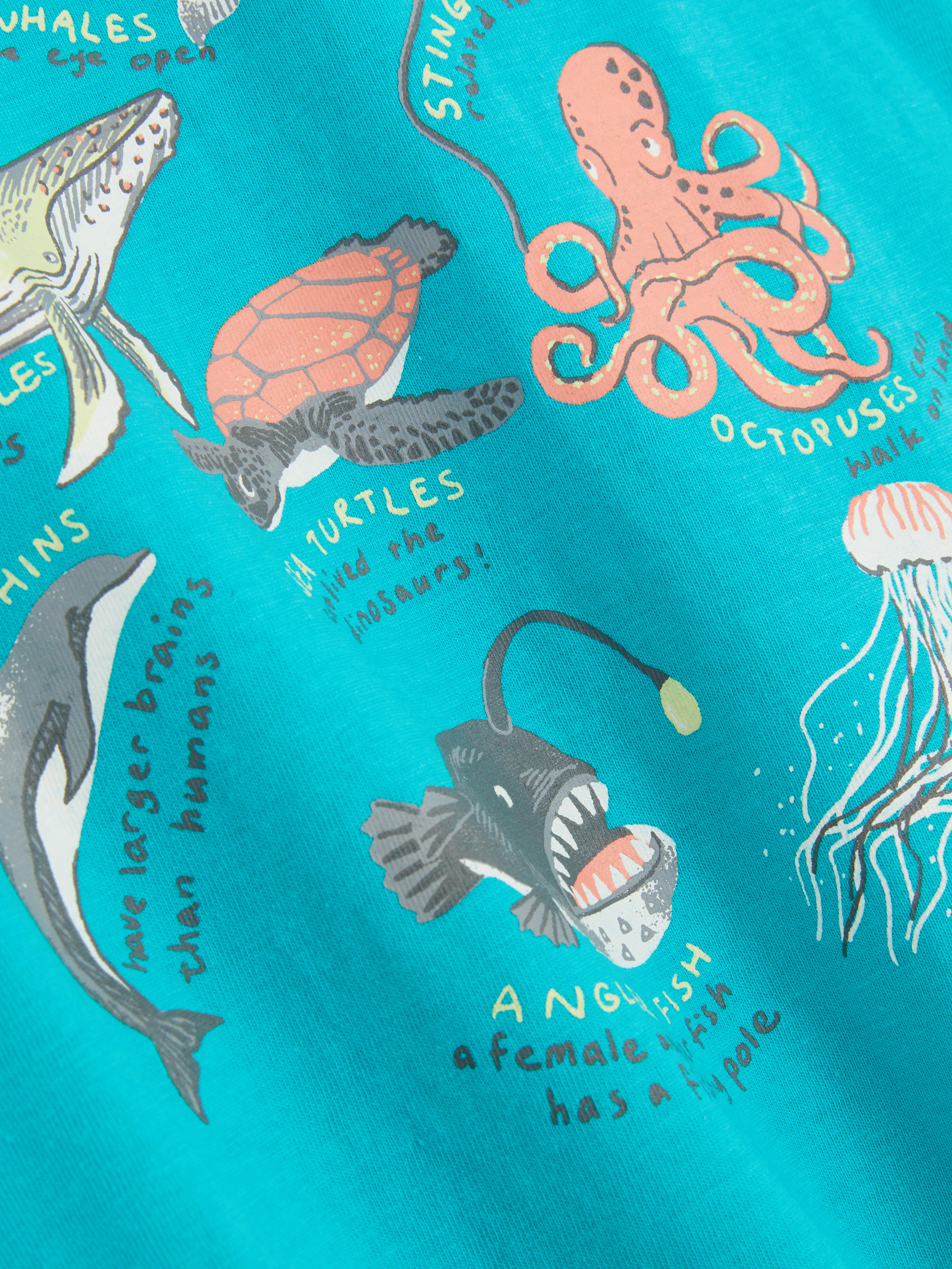 T-shirt à motif et manches courtes
