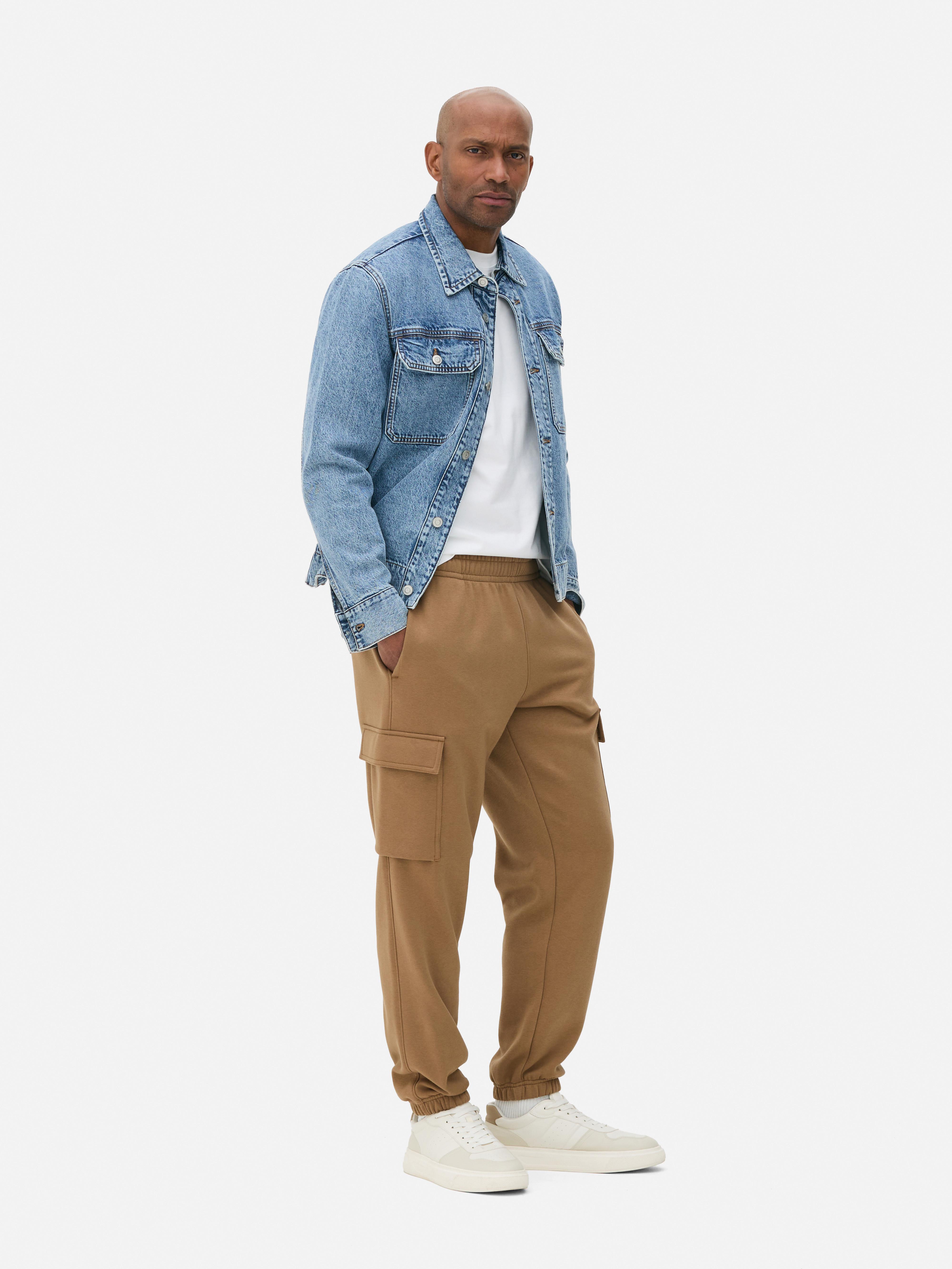 Cuffed Cargo Joggers Stone