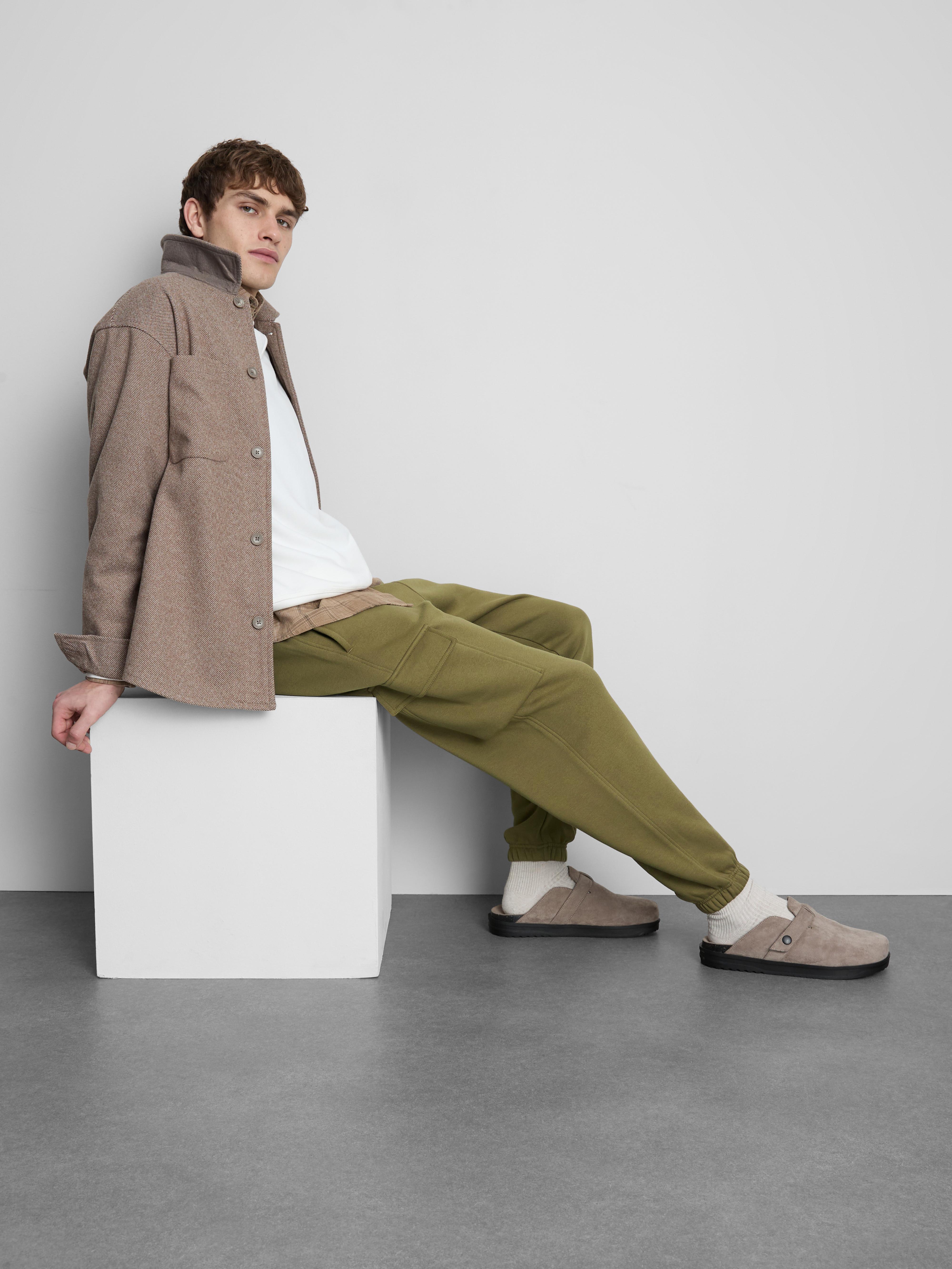 Pantaloni da tuta cargo con fondo stretto Kaki