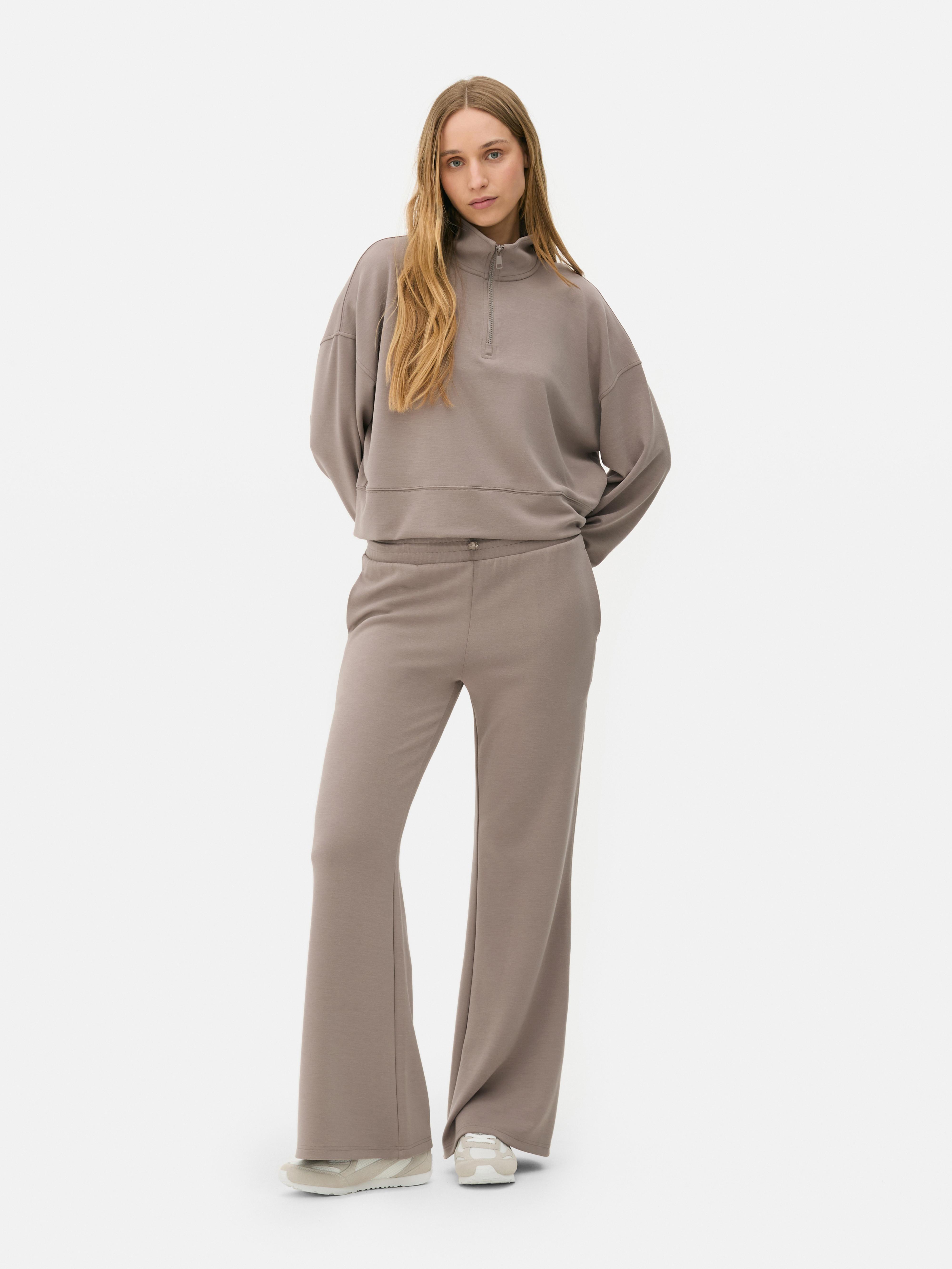 Funnel Neck Half-Zip Sweatshirt