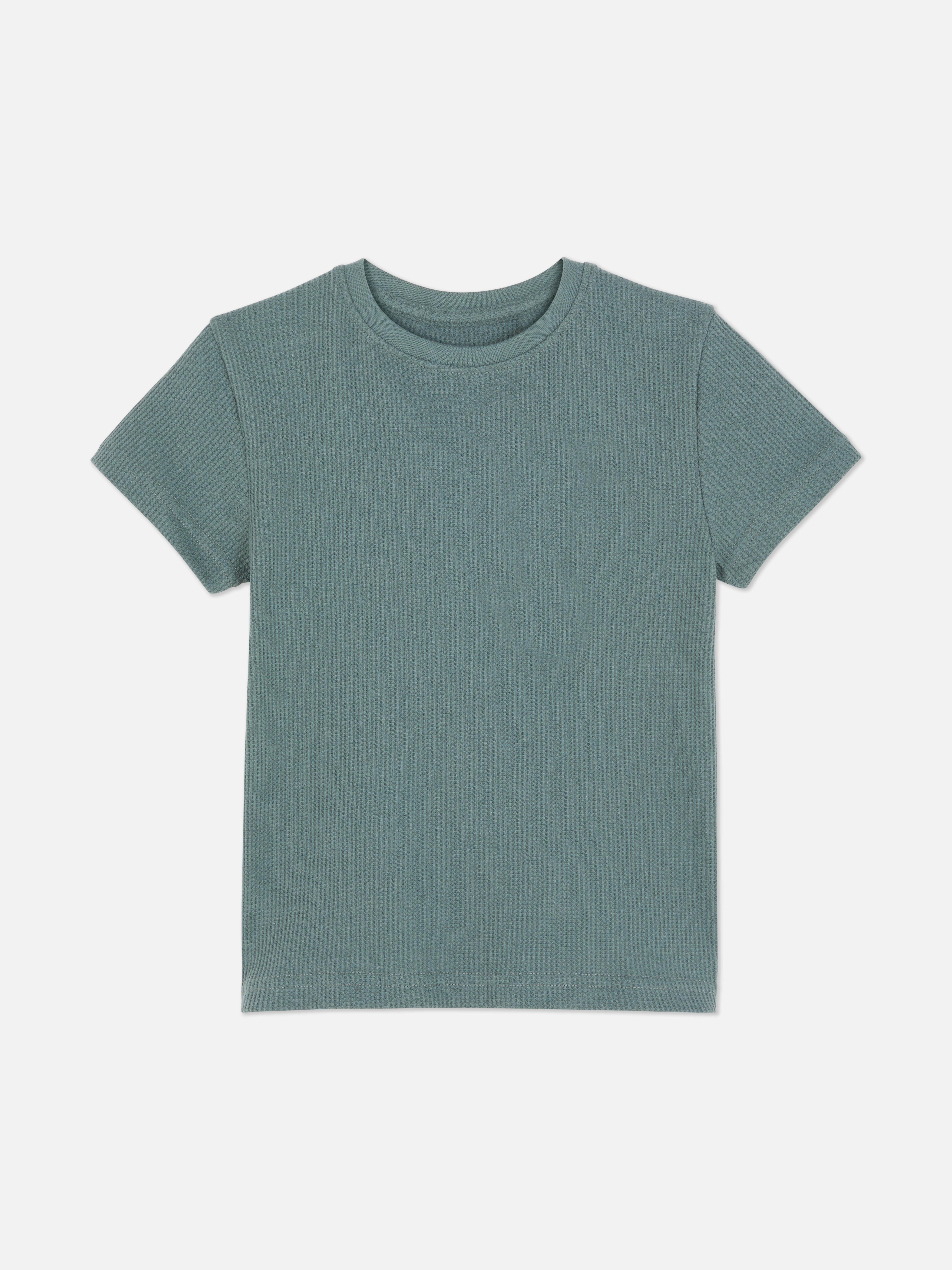 T-shirt met wafelstructuur