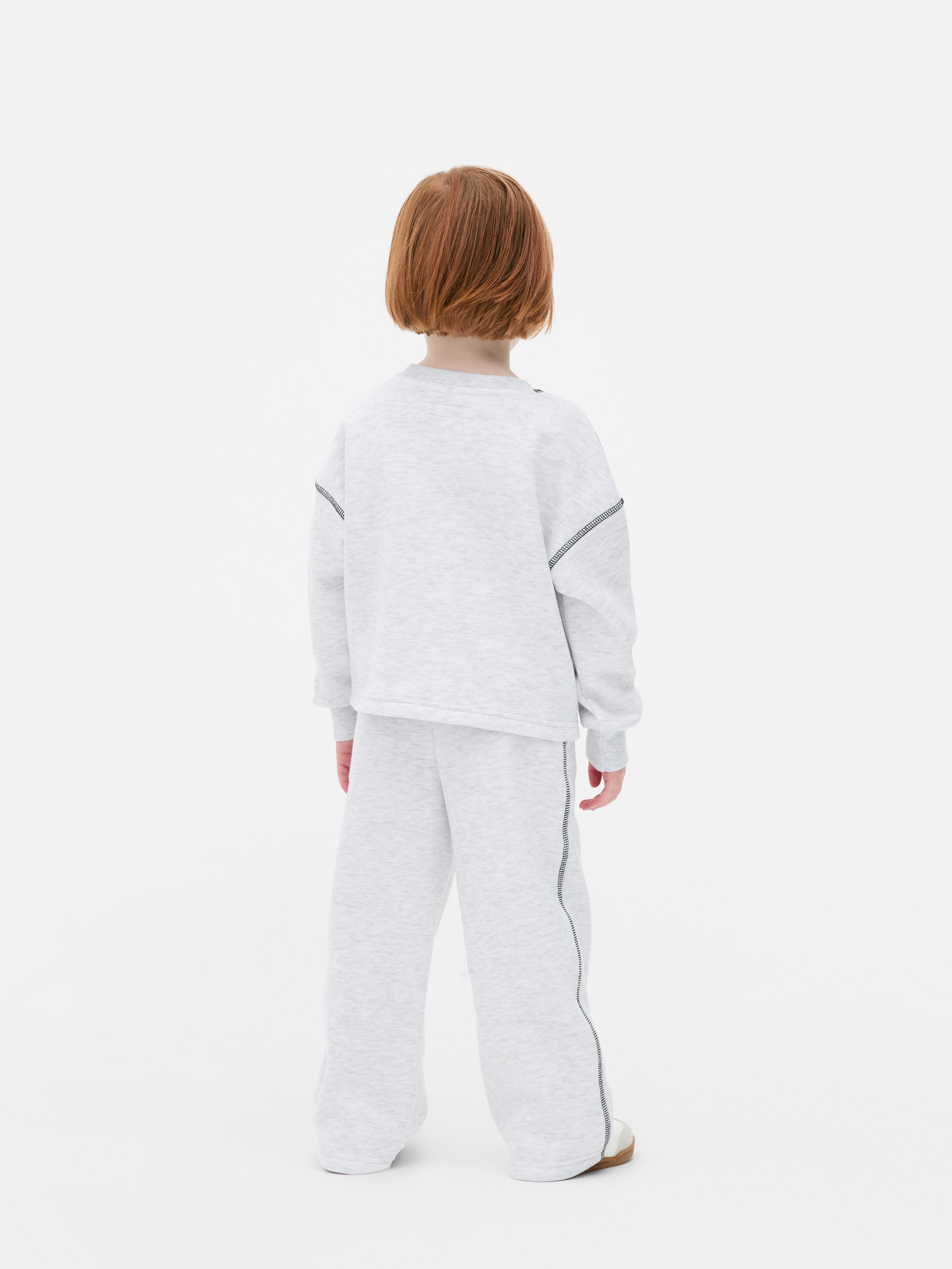 Sweatshirt mit Flockdetail
