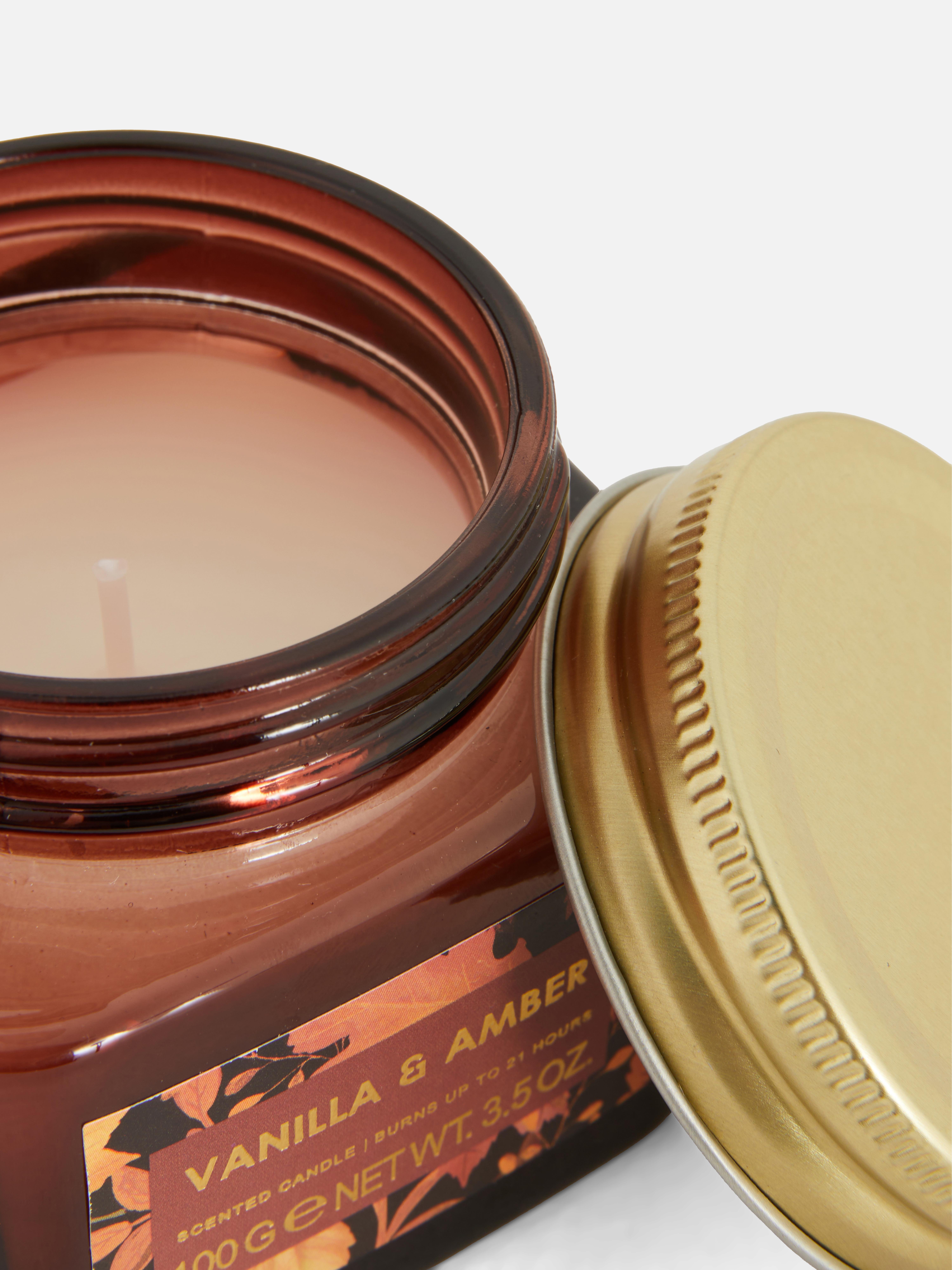 Vela aromática en tarro de vidrio
