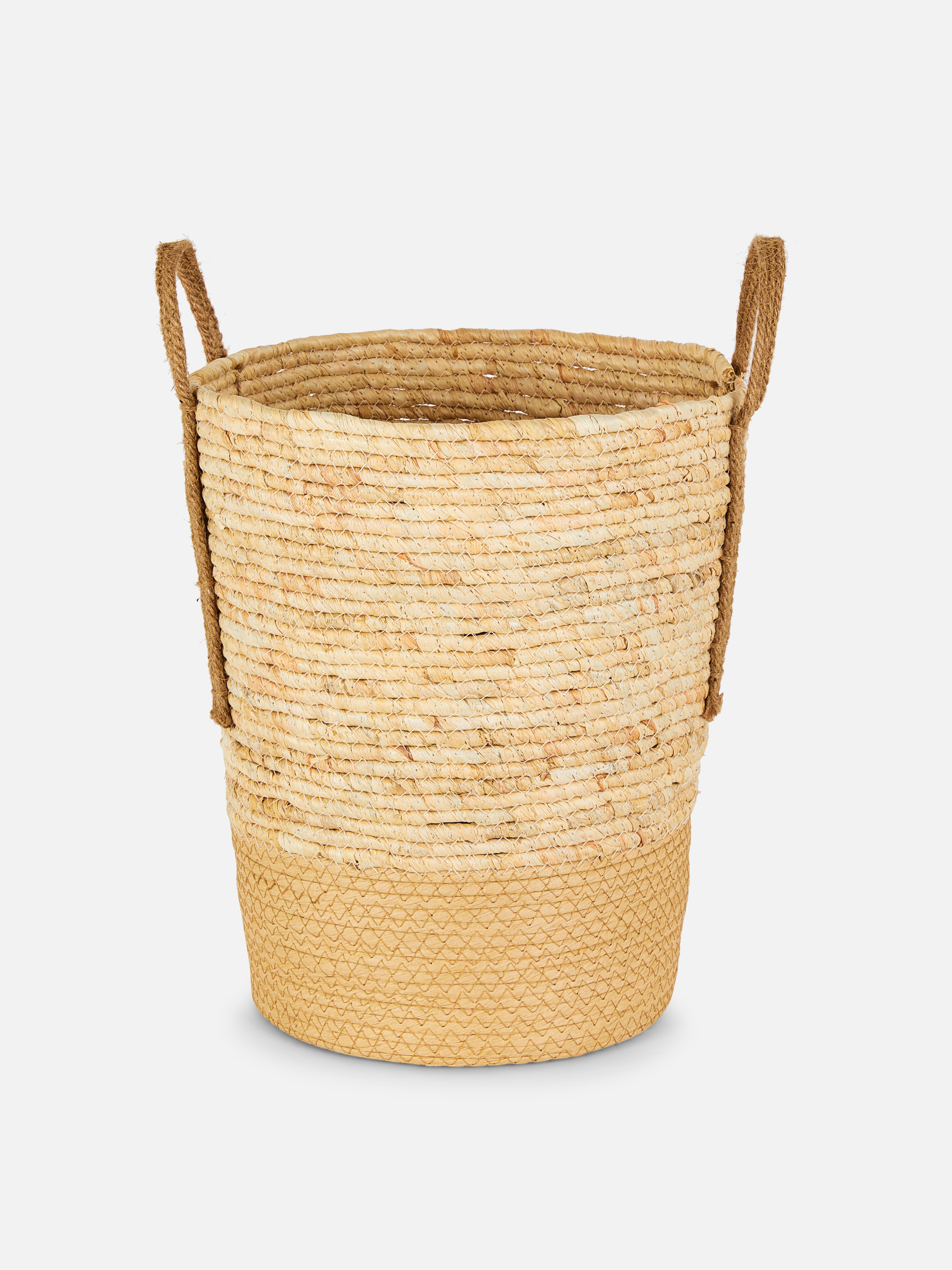 Two-Tone Large Seagrass Basket