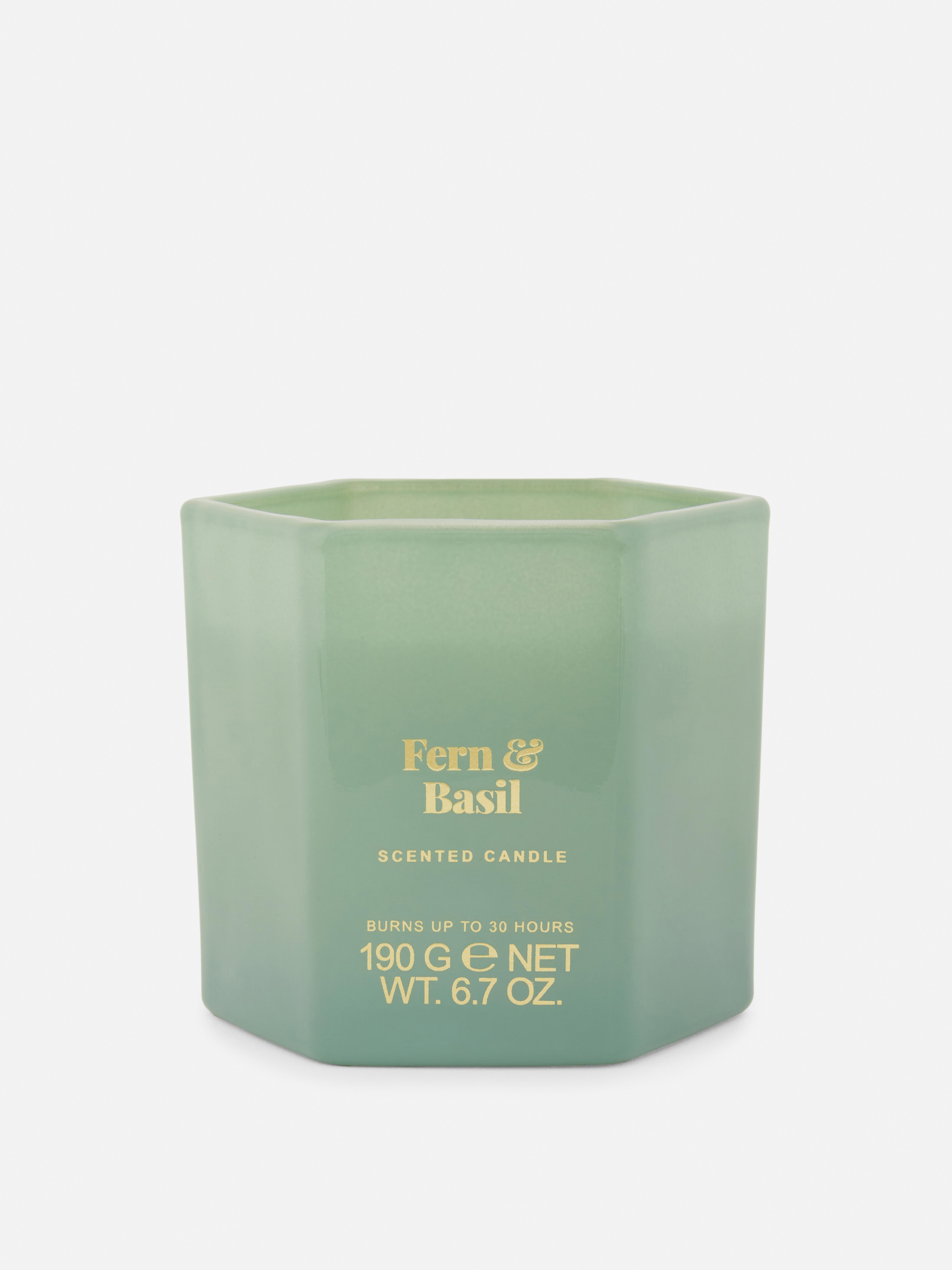 Bougie votive hexagonale parfumée