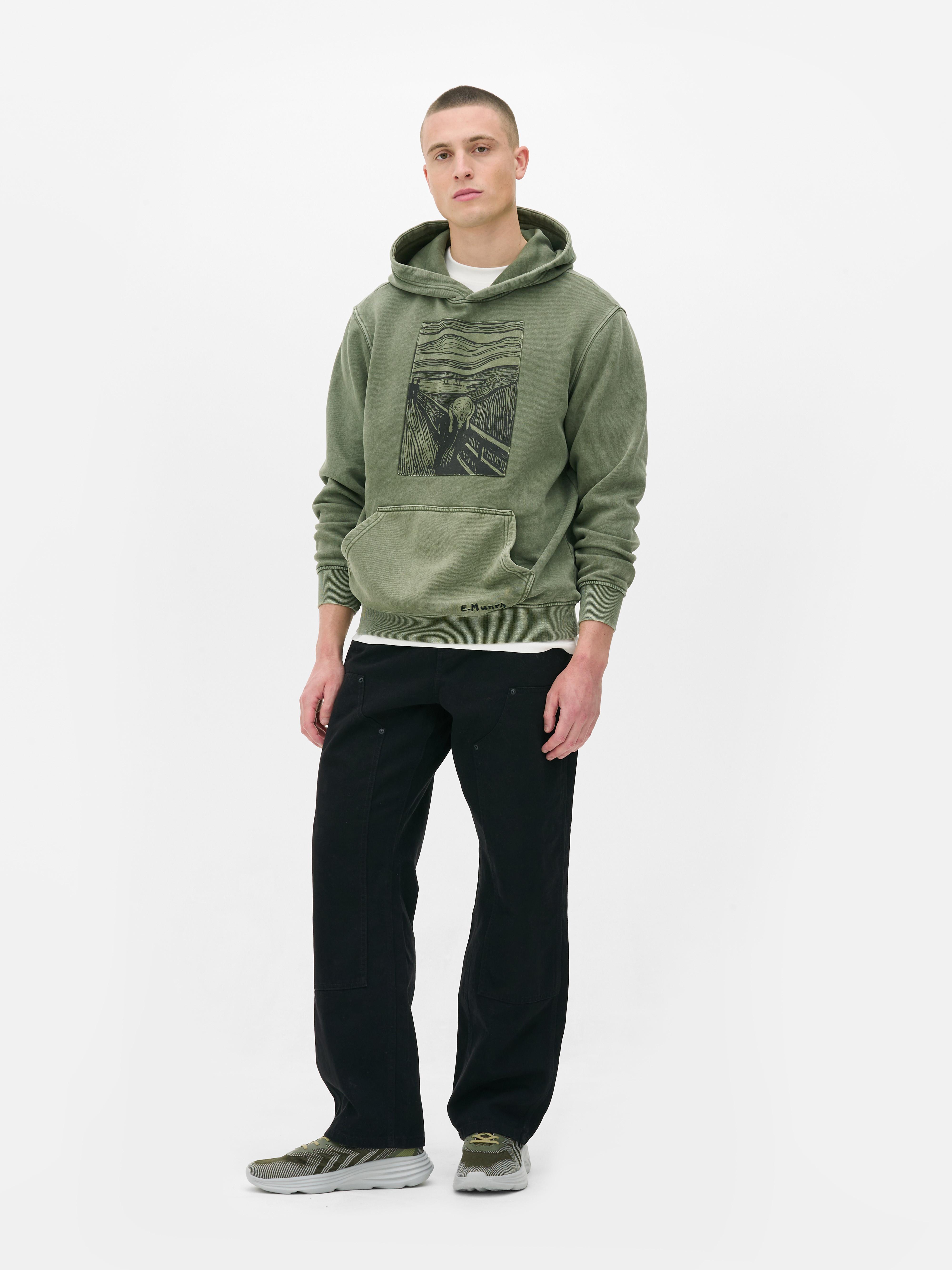 Edvard Munch The Scream Washed Hoodie