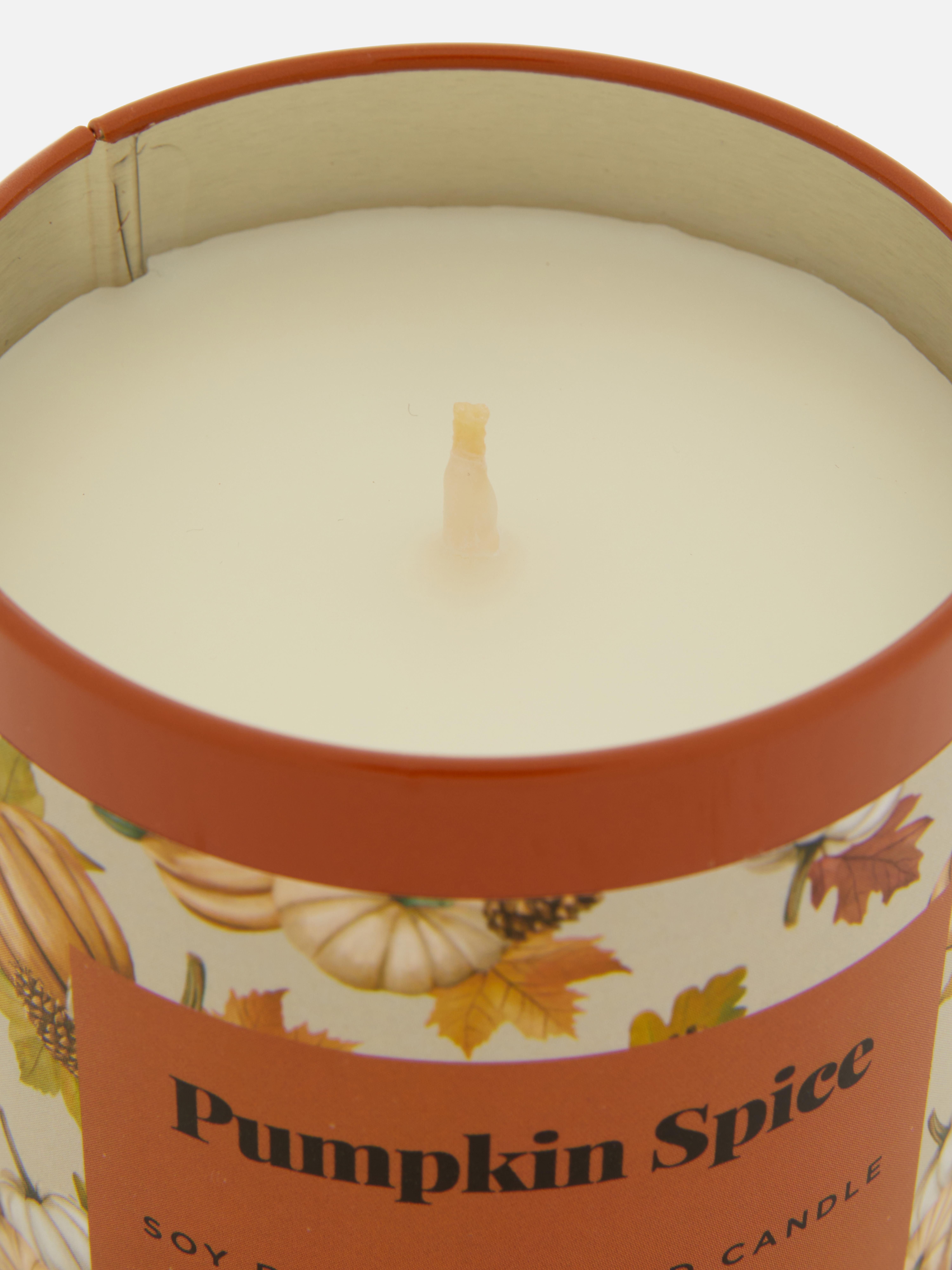 Scented Candle In Floral Jar
