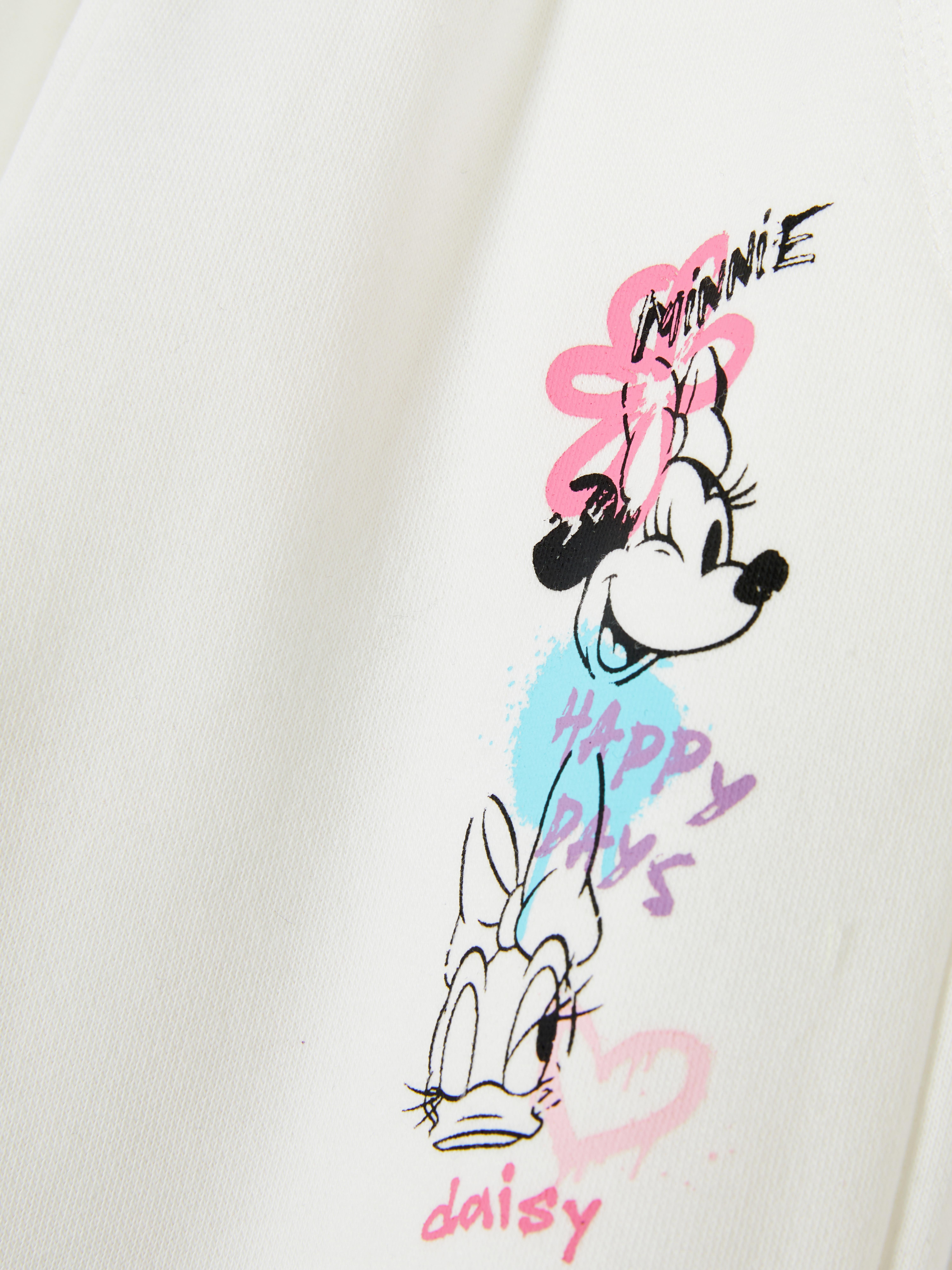 Pantaloni casual cu manșete Minnie Mouse