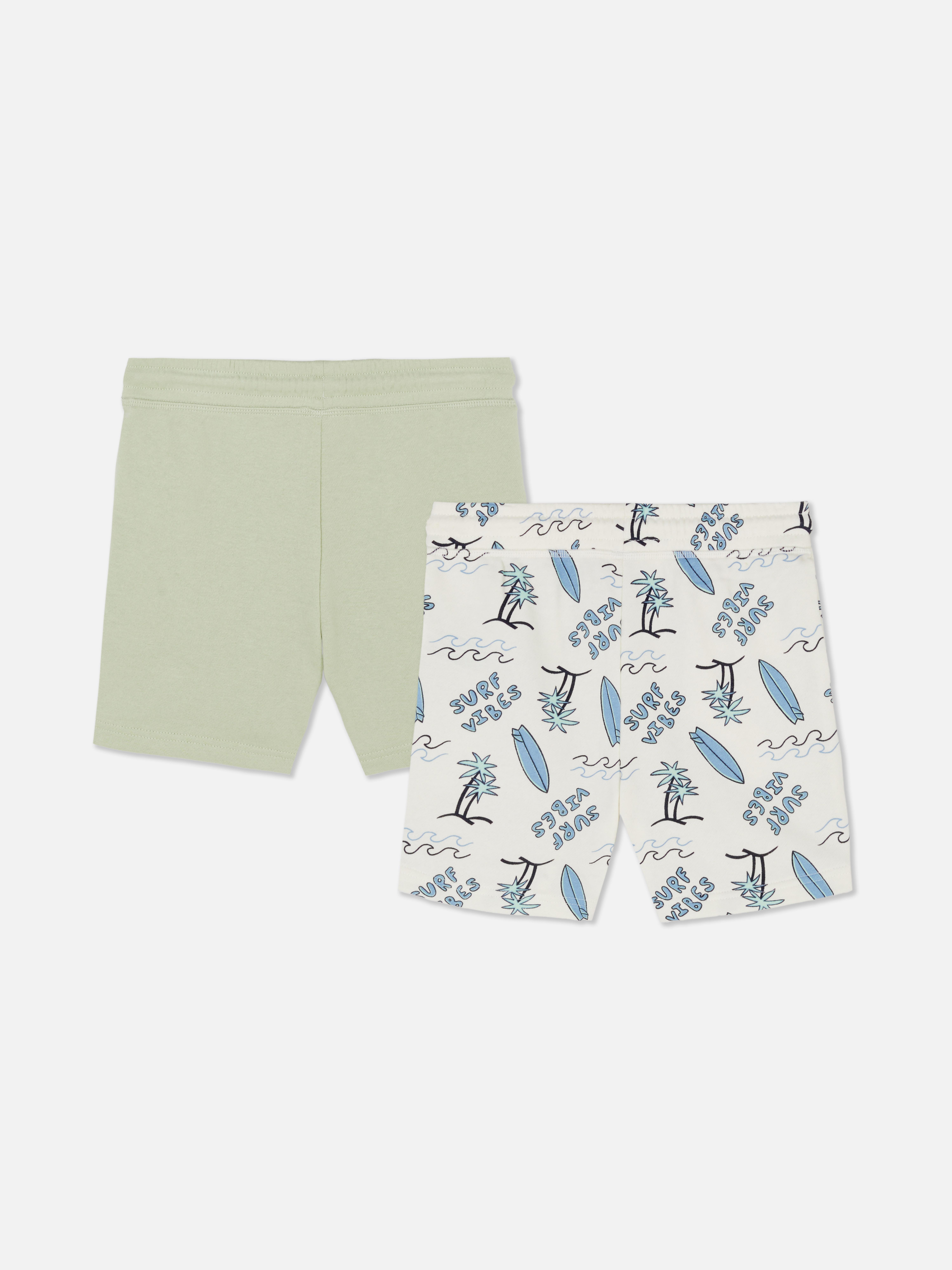 2pk Jersey Drawstring Shorts