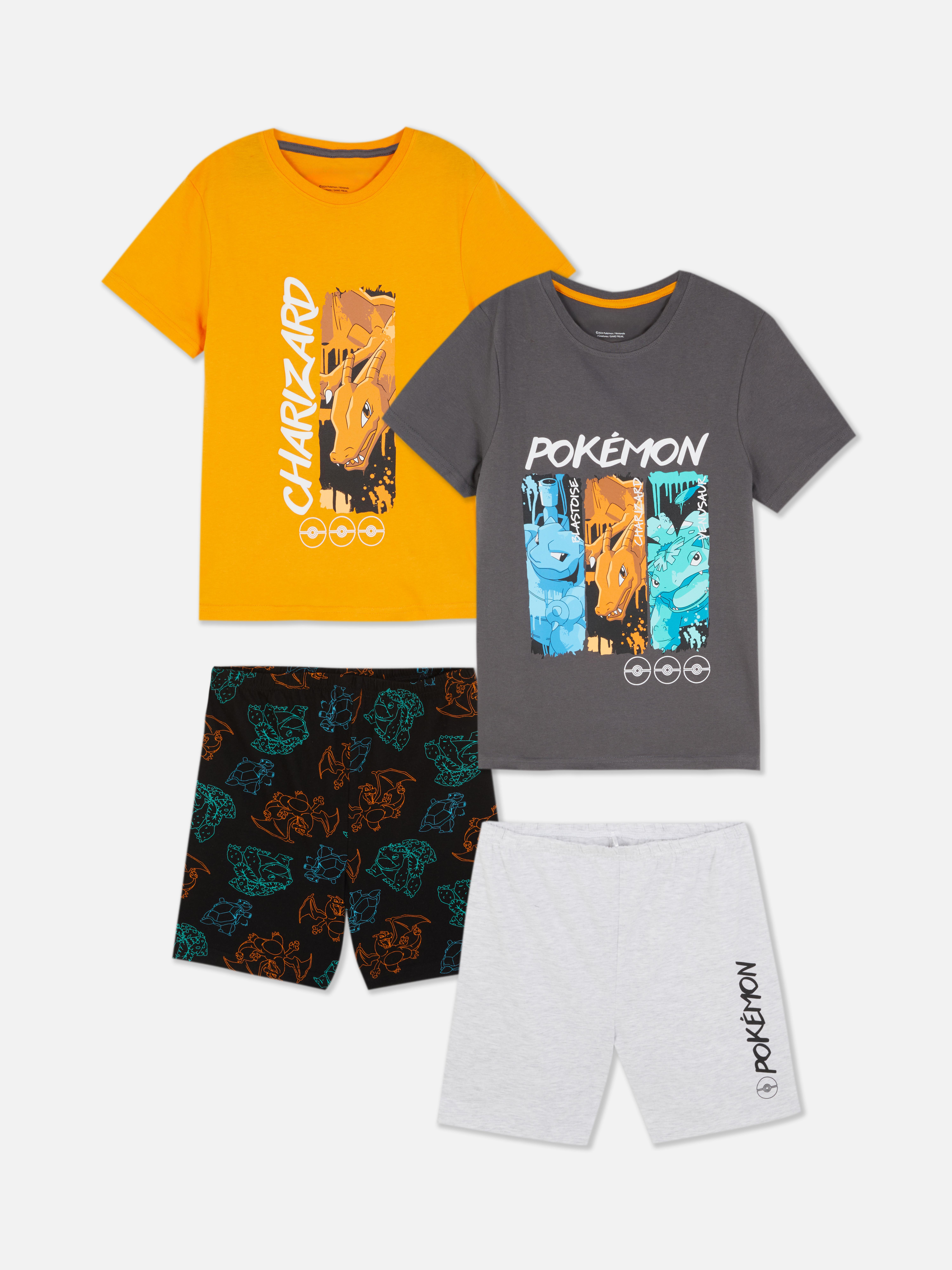 2pk Pokémon T-Shirt and Shorts Set