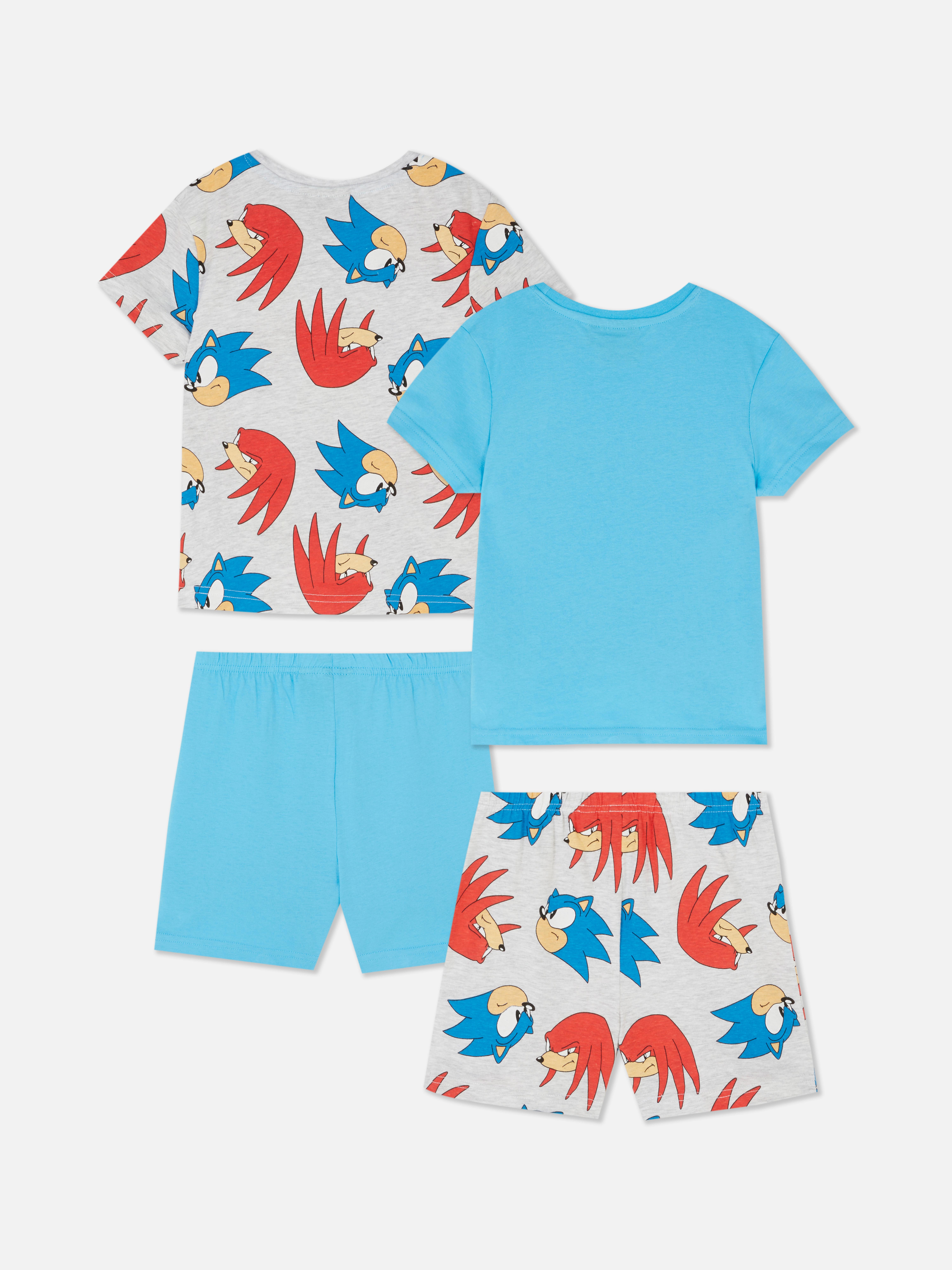 Korte pyjama Sonic The Hedgehog, set van 2