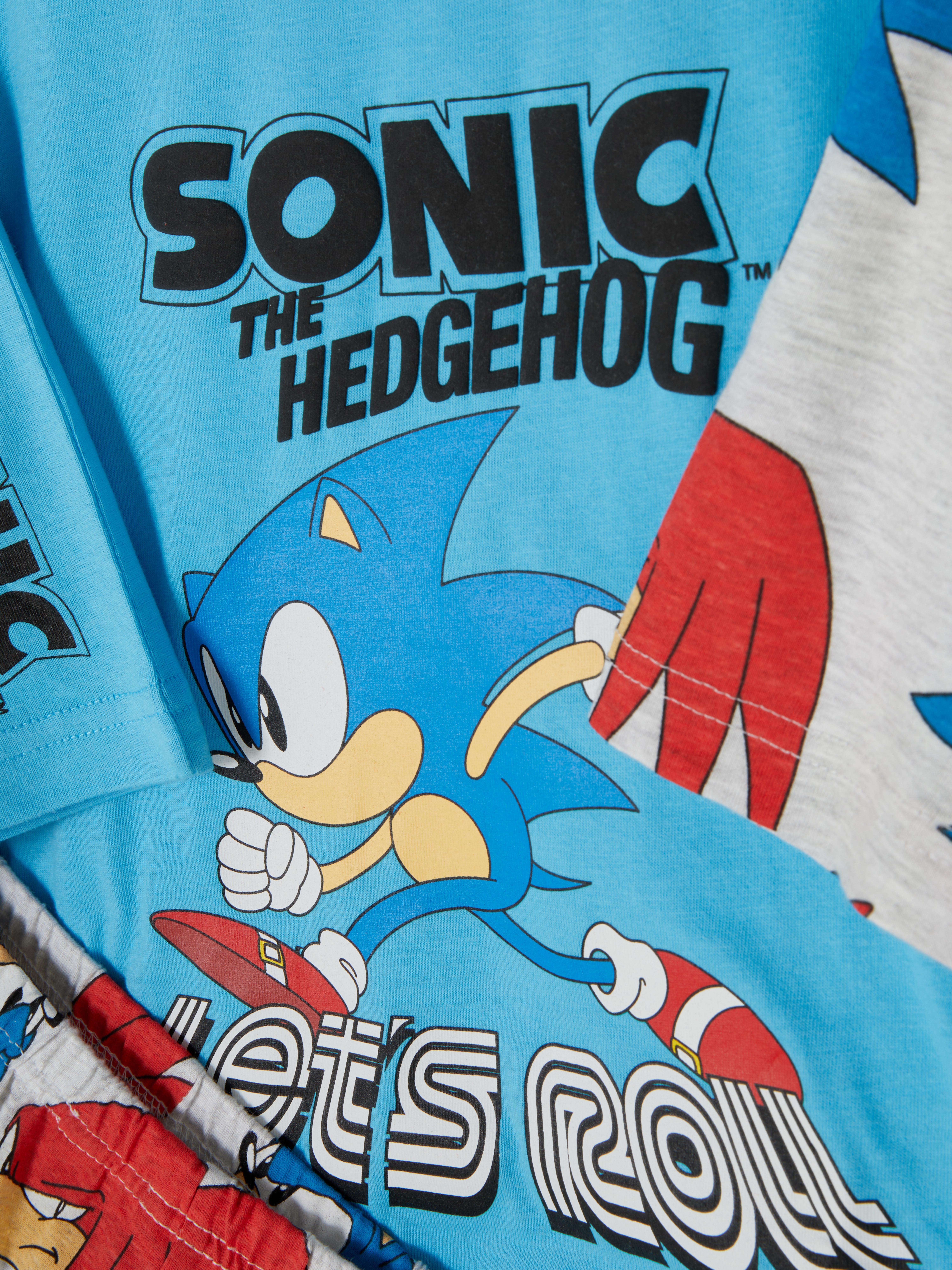 Korte pyjama Sonic The Hedgehog, set van 2