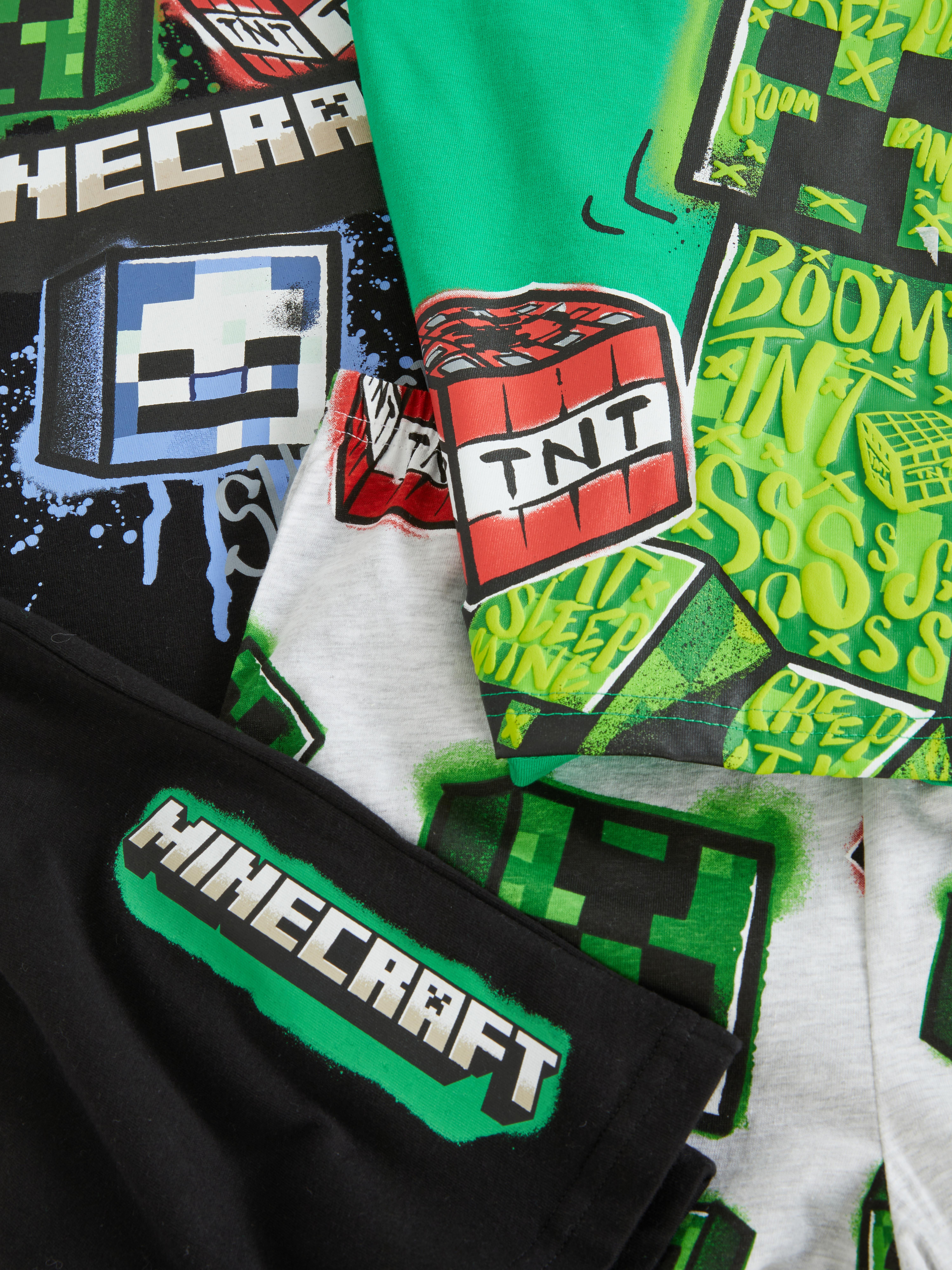 Pack 2 pijamas calções Minecraft