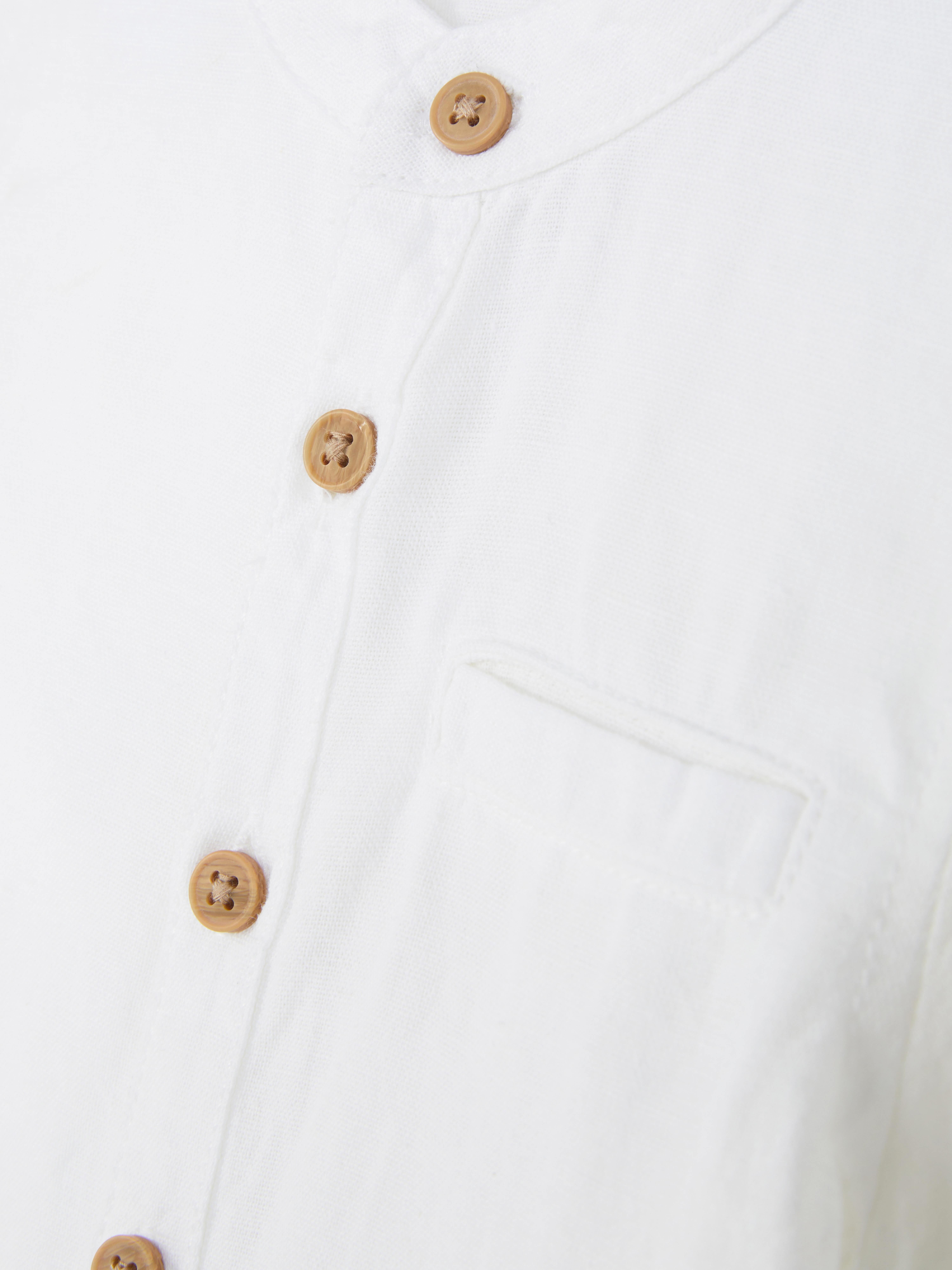 Nautica Oxford Short Sleeve Button Down Shirt Boys S/4 White Pocket Collared