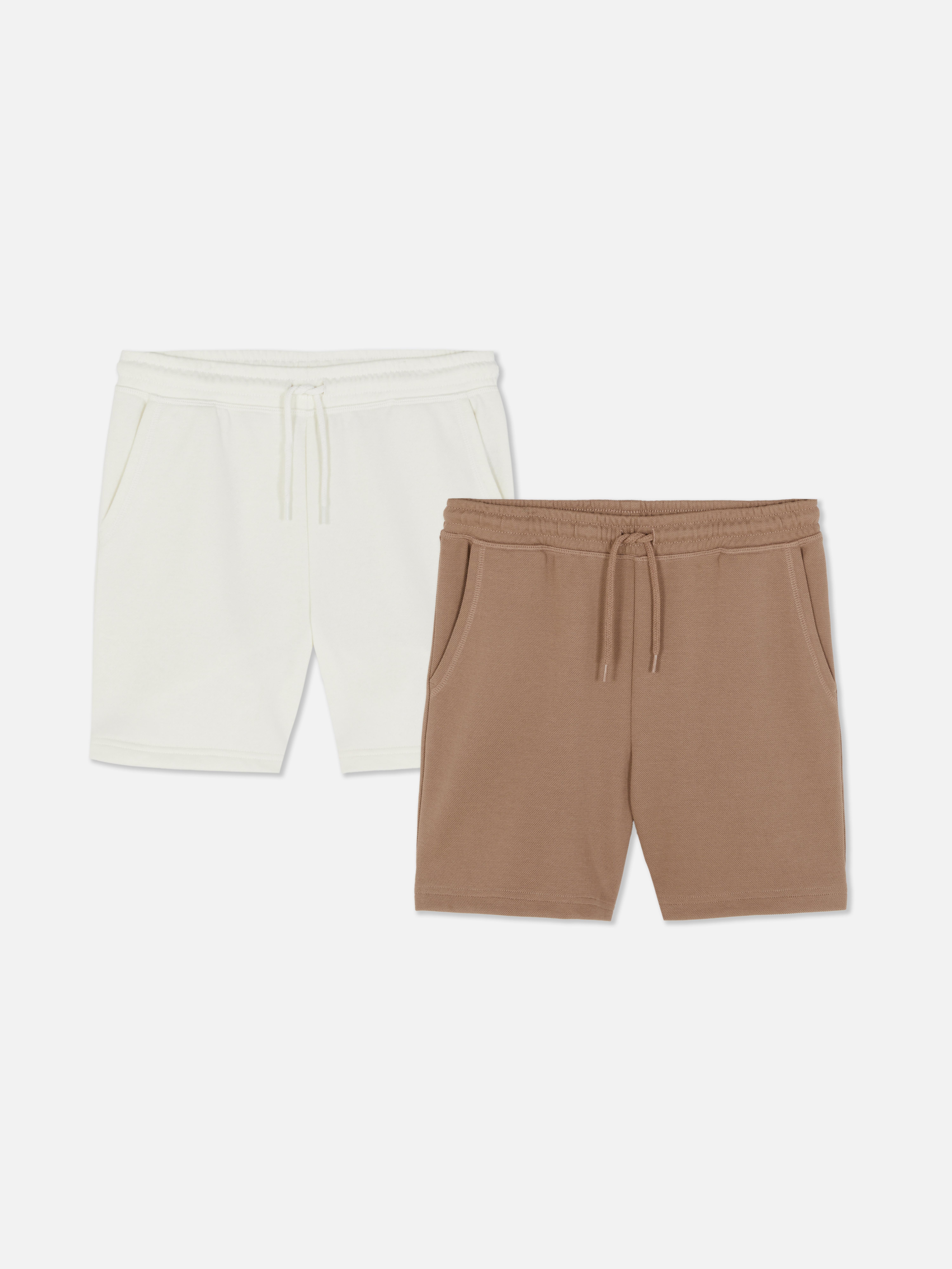 2 paia di pantaloncini elasticizzati