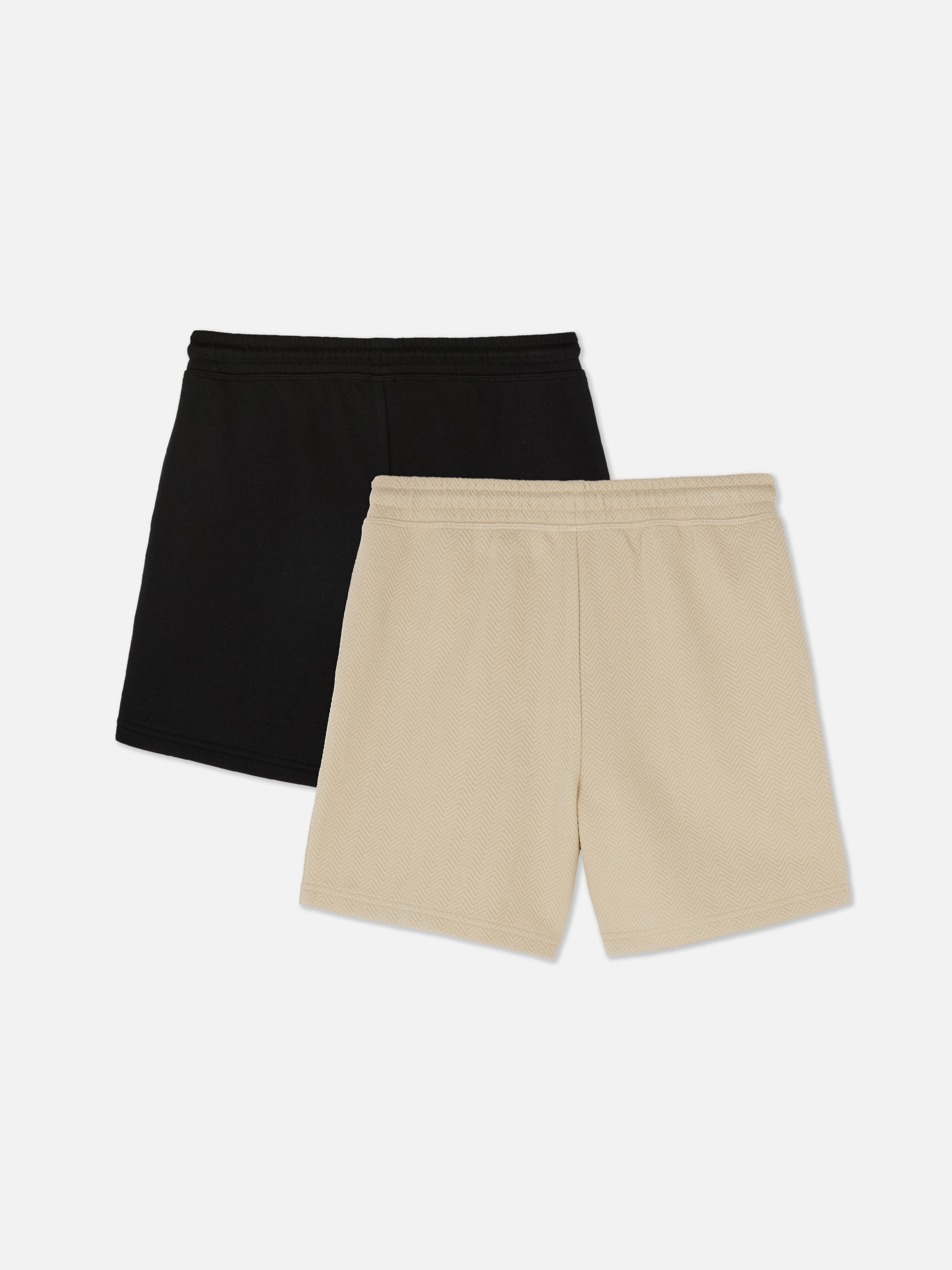 Elastische shorts, set van 2