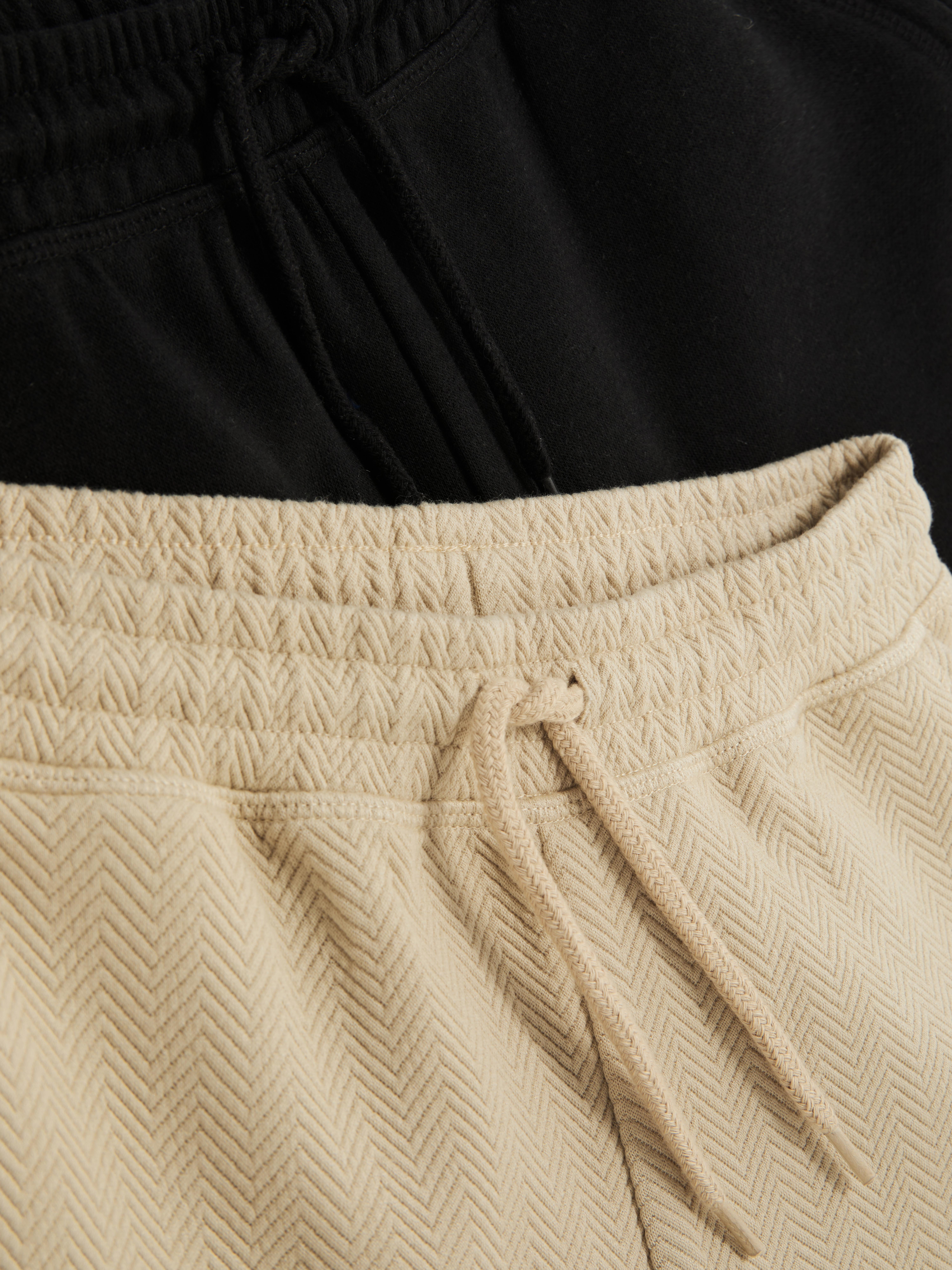 Elastische shorts, set van 2