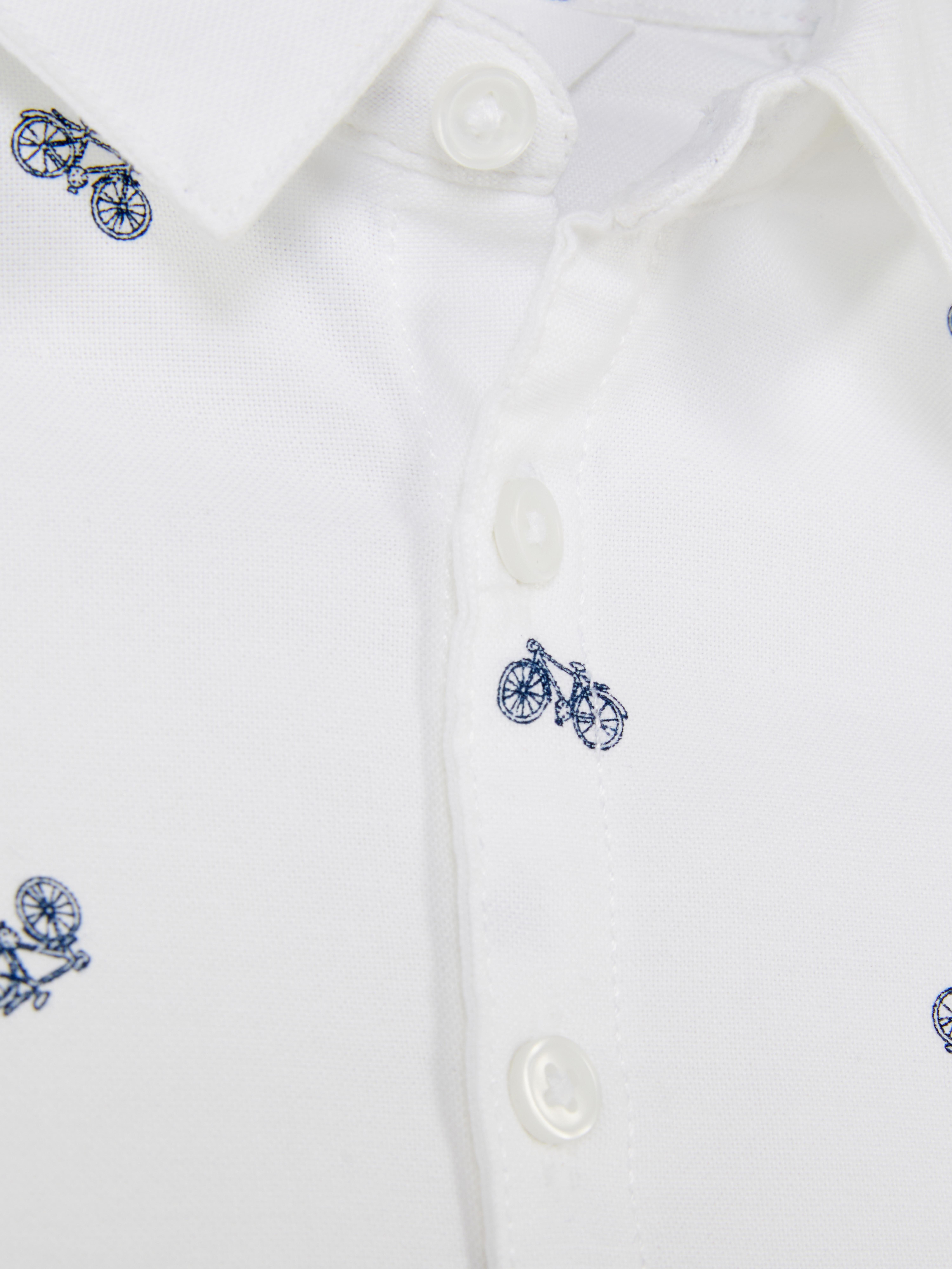 Camisa Oxford manga comprida bicicleta