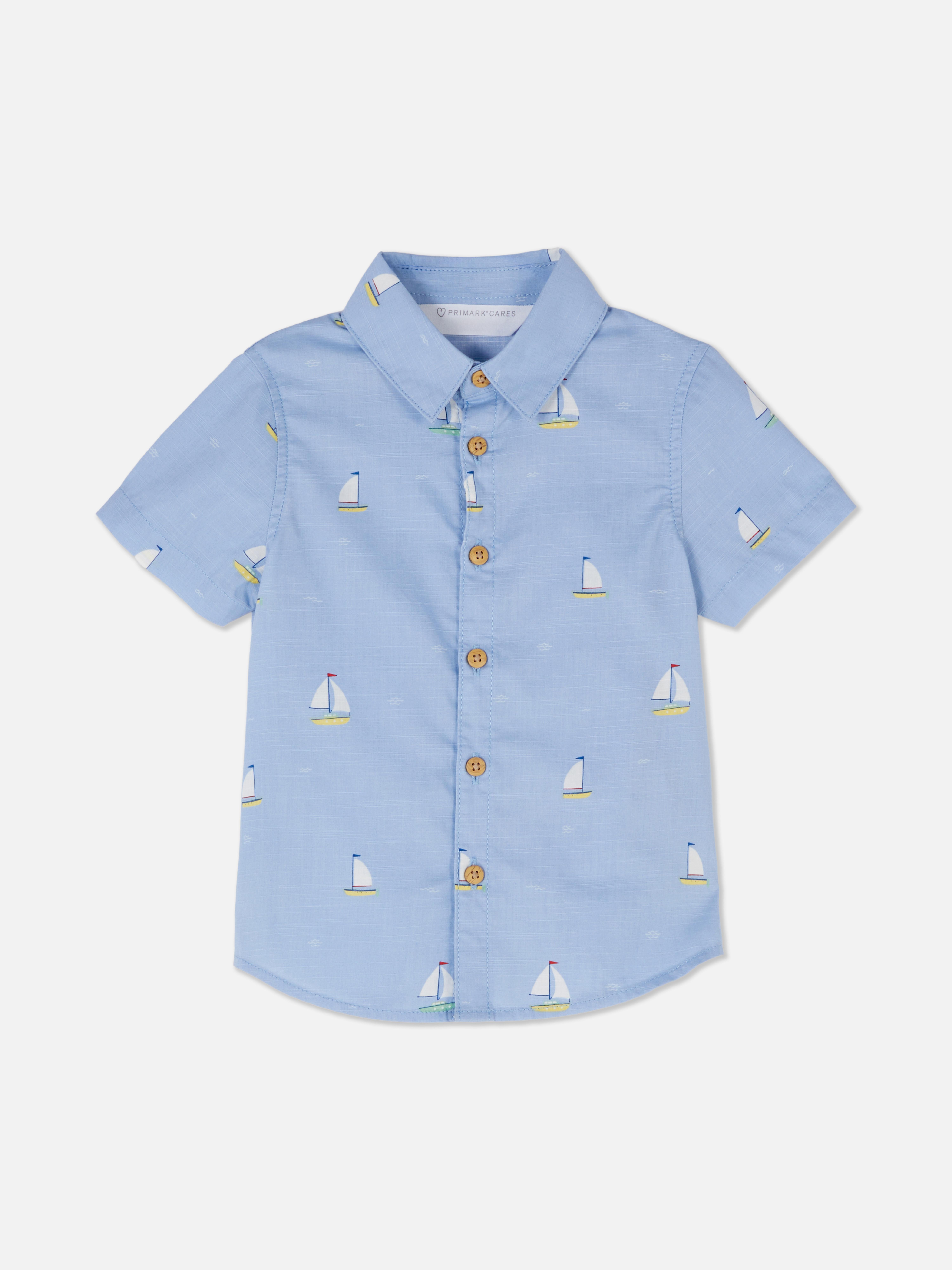 Camisa manga curta estampado barco
