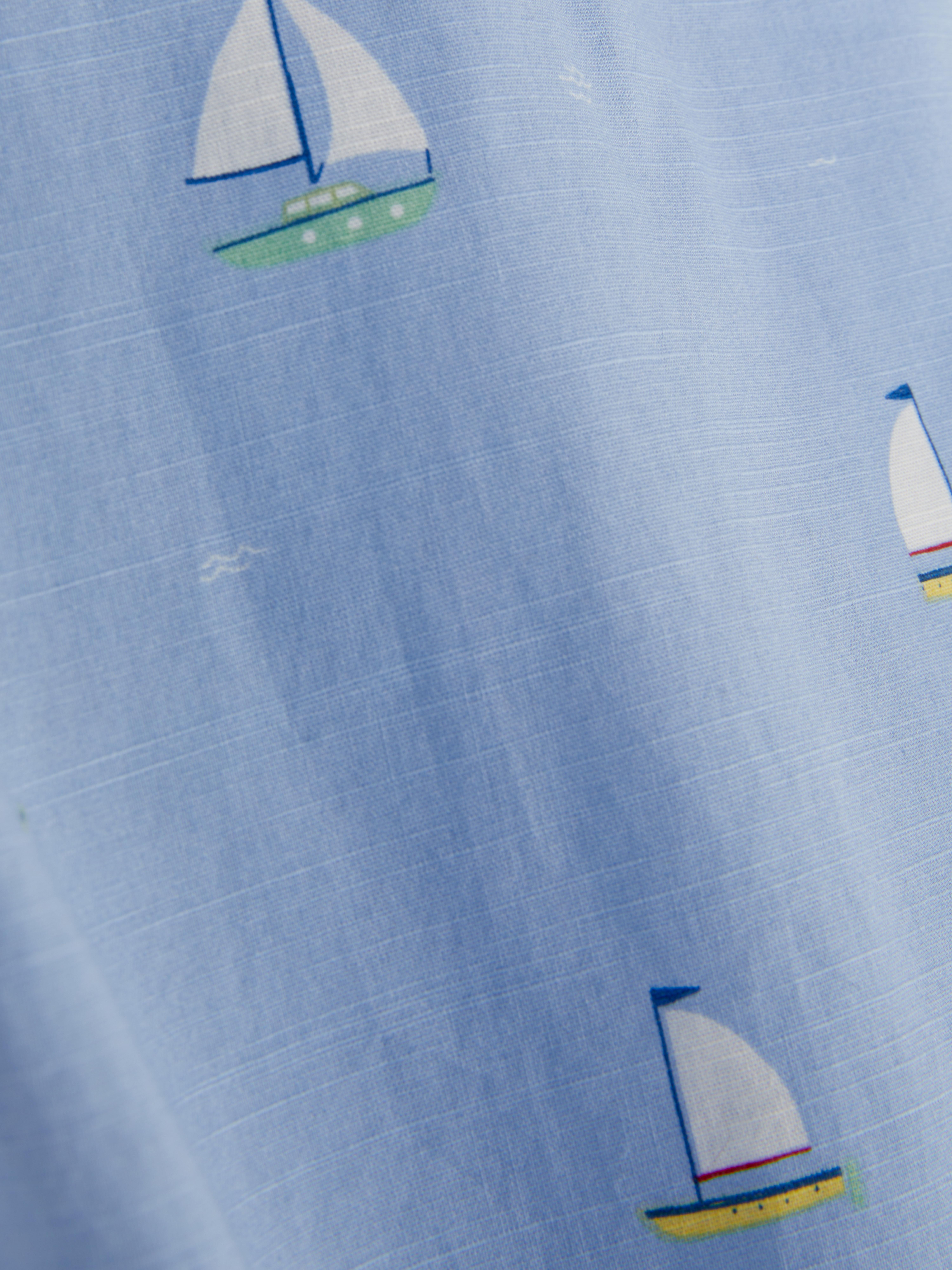 Camisa manga curta estampado barco