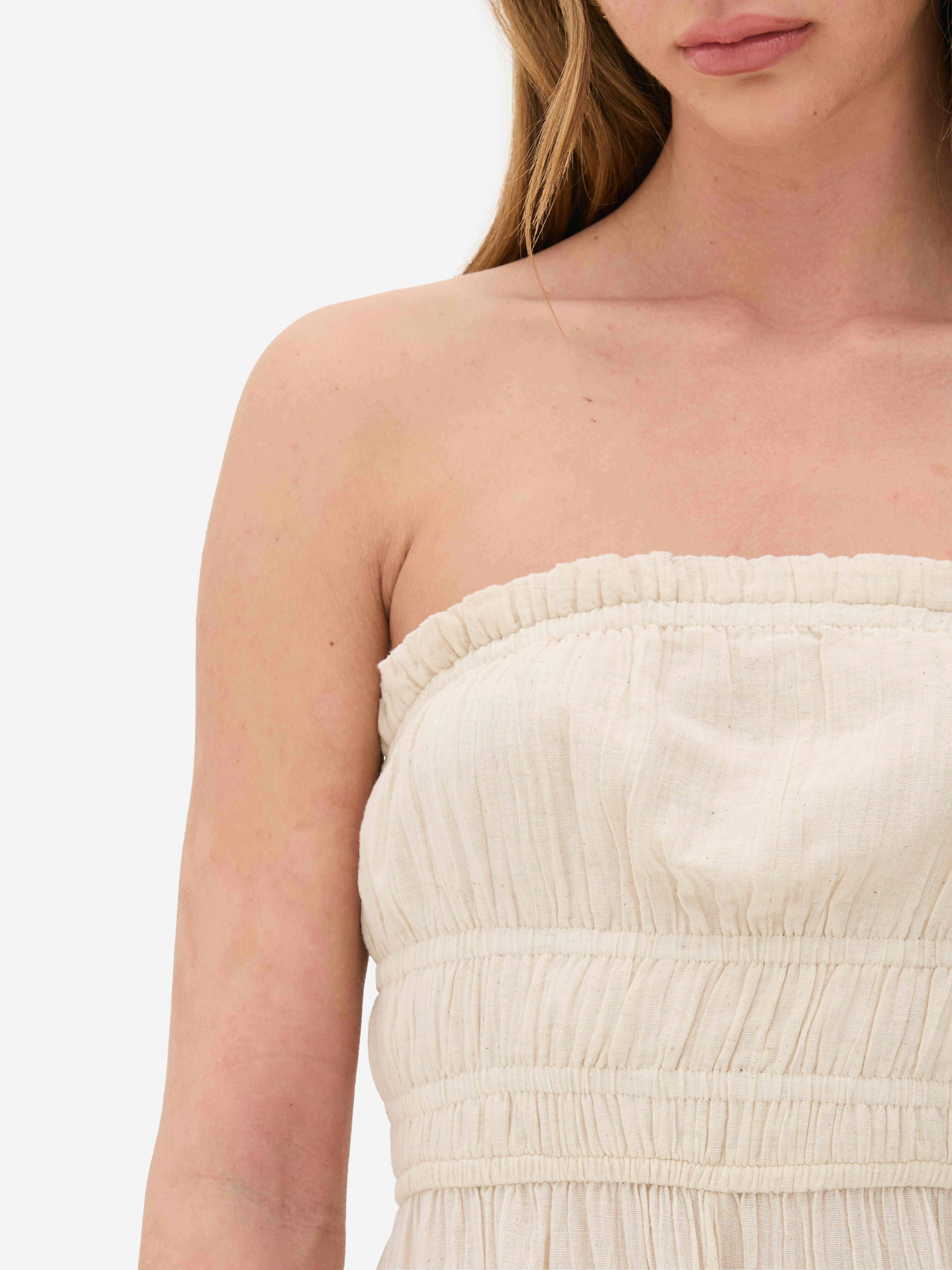 Strapless Midi Dress