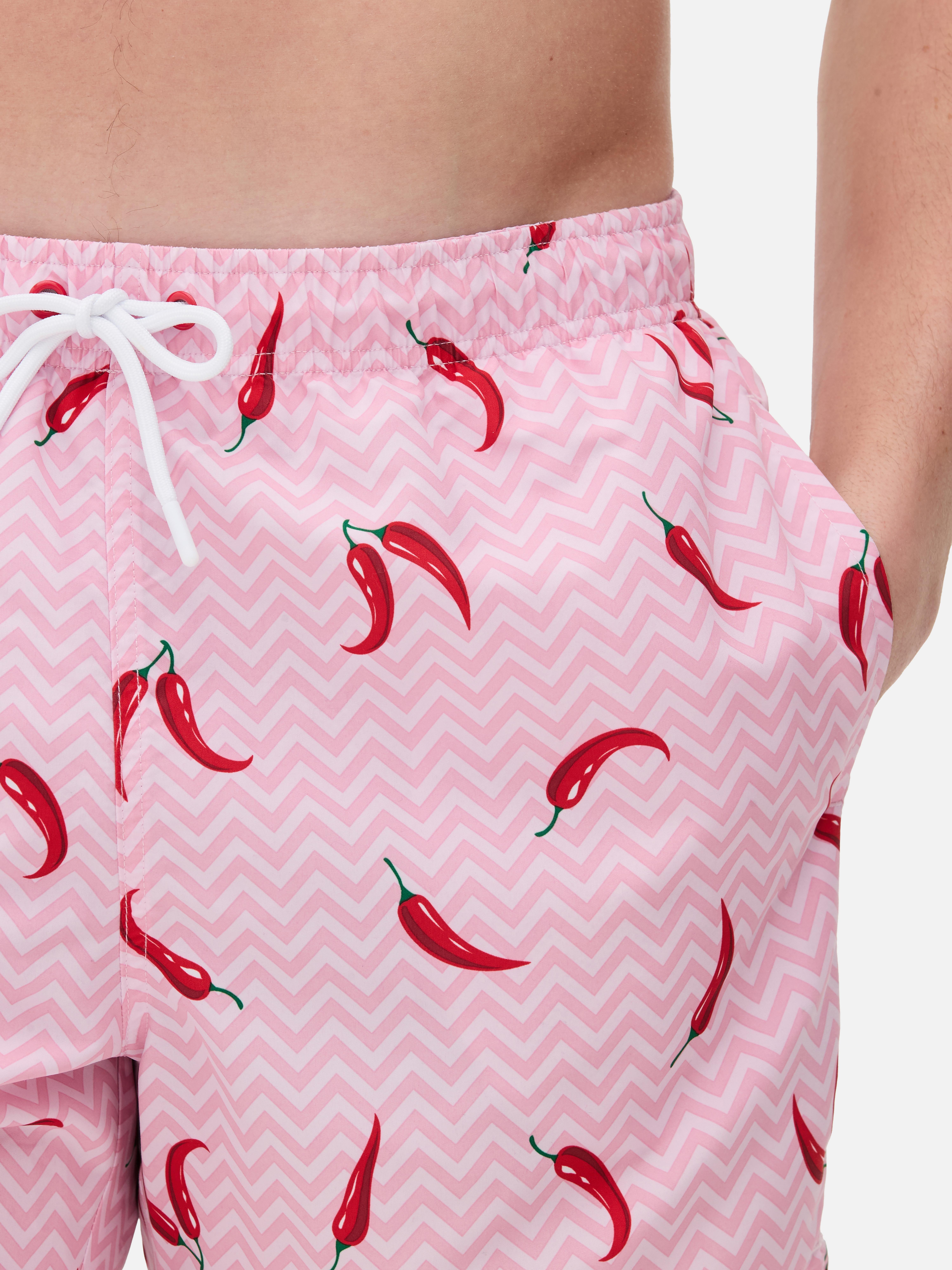 Bañador con estampado de chiles