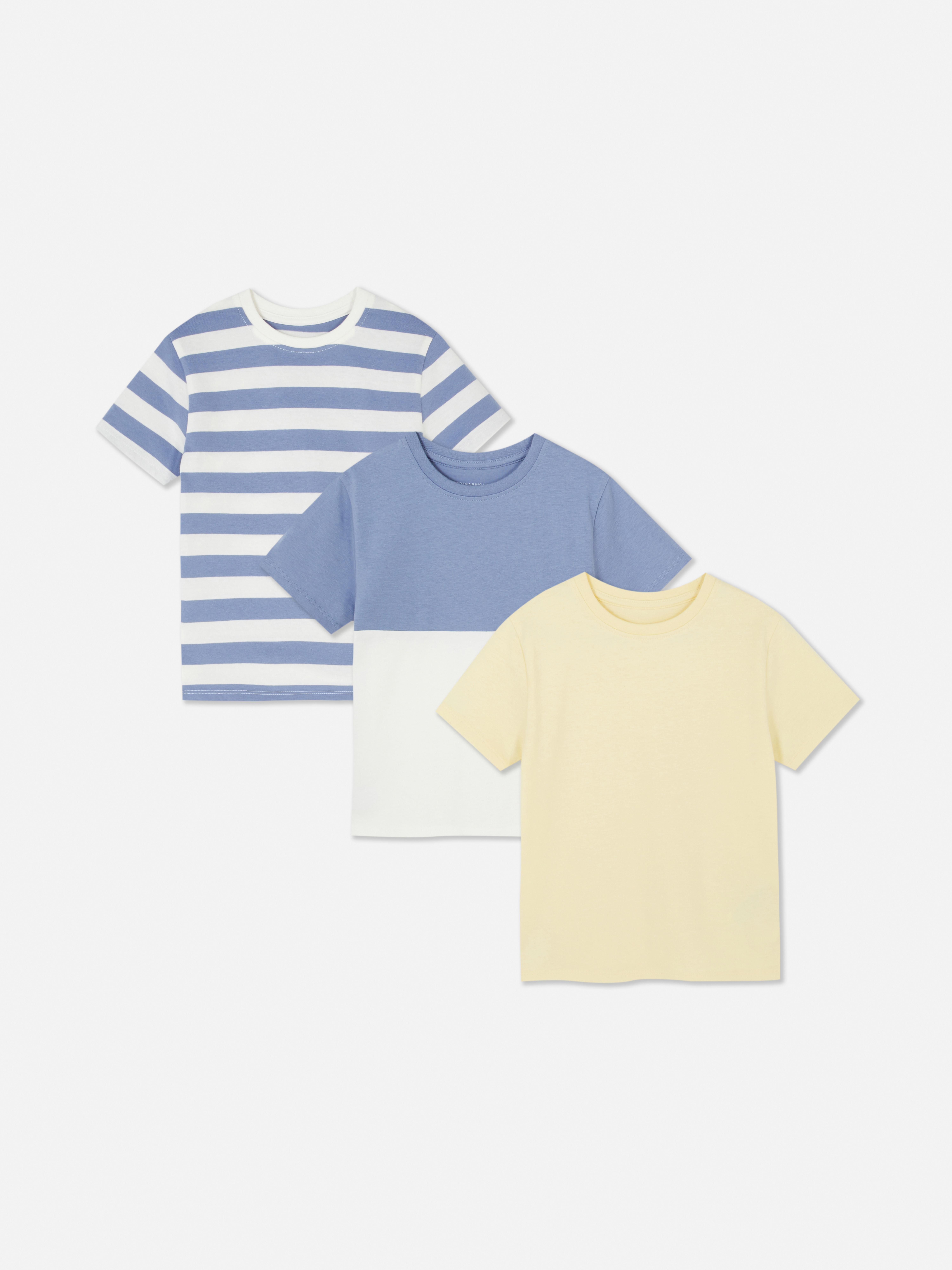 Lot de 3 t-shirts à manches courtes Jaune