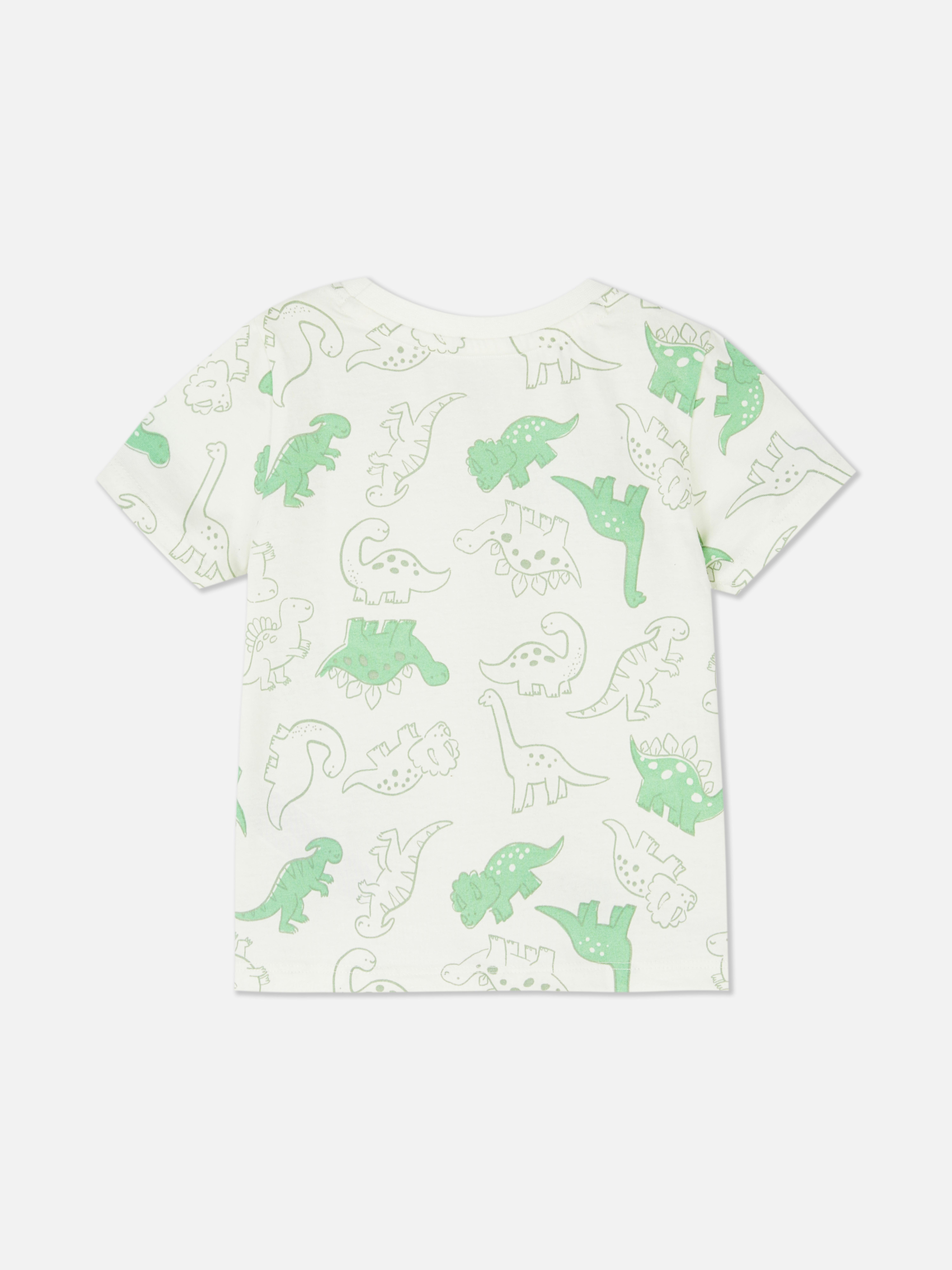 T-shirt manga curta estampado