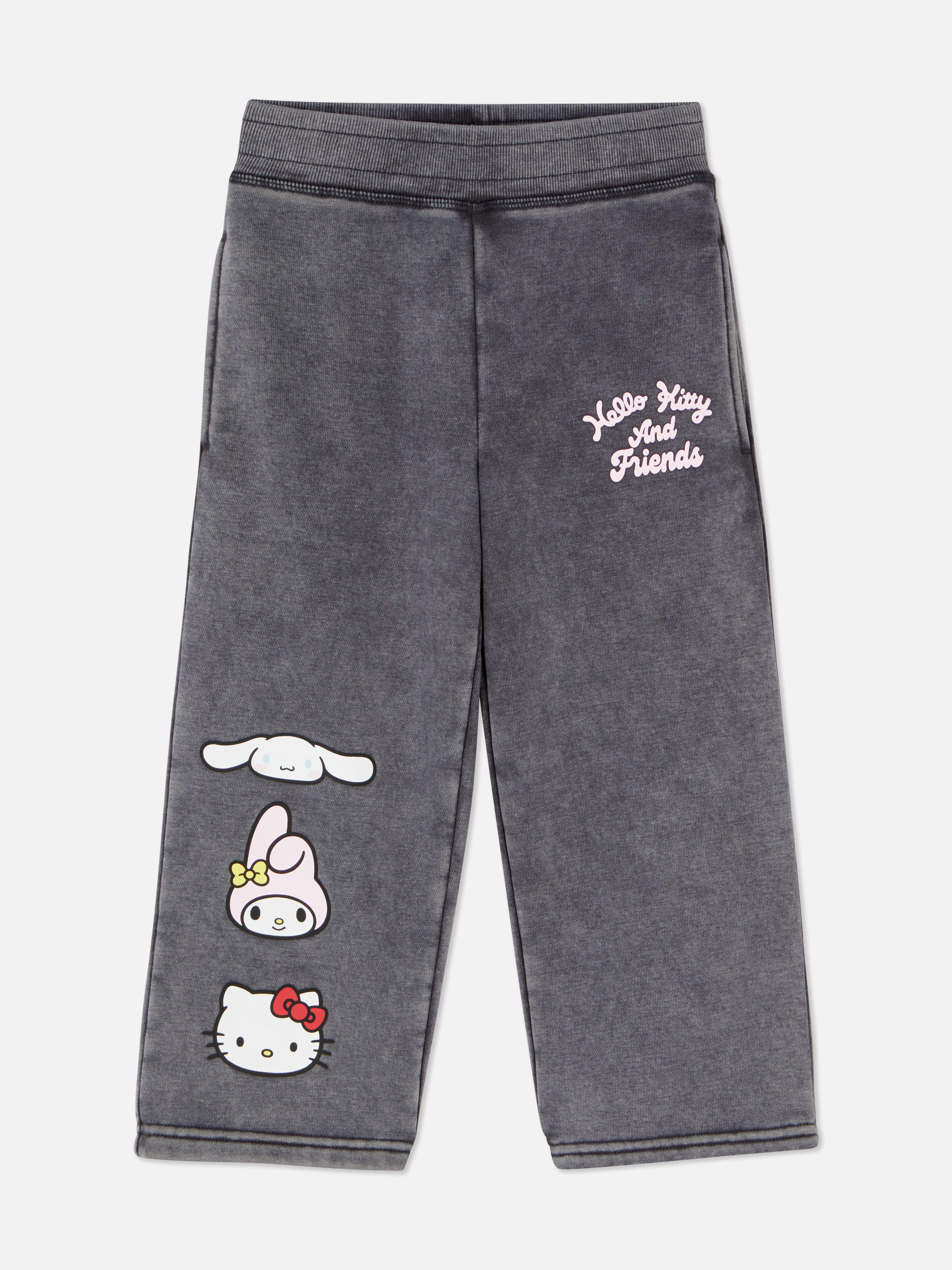„Hello Kitty and Friends“ Jogginghose in Acid-Wash-Optik