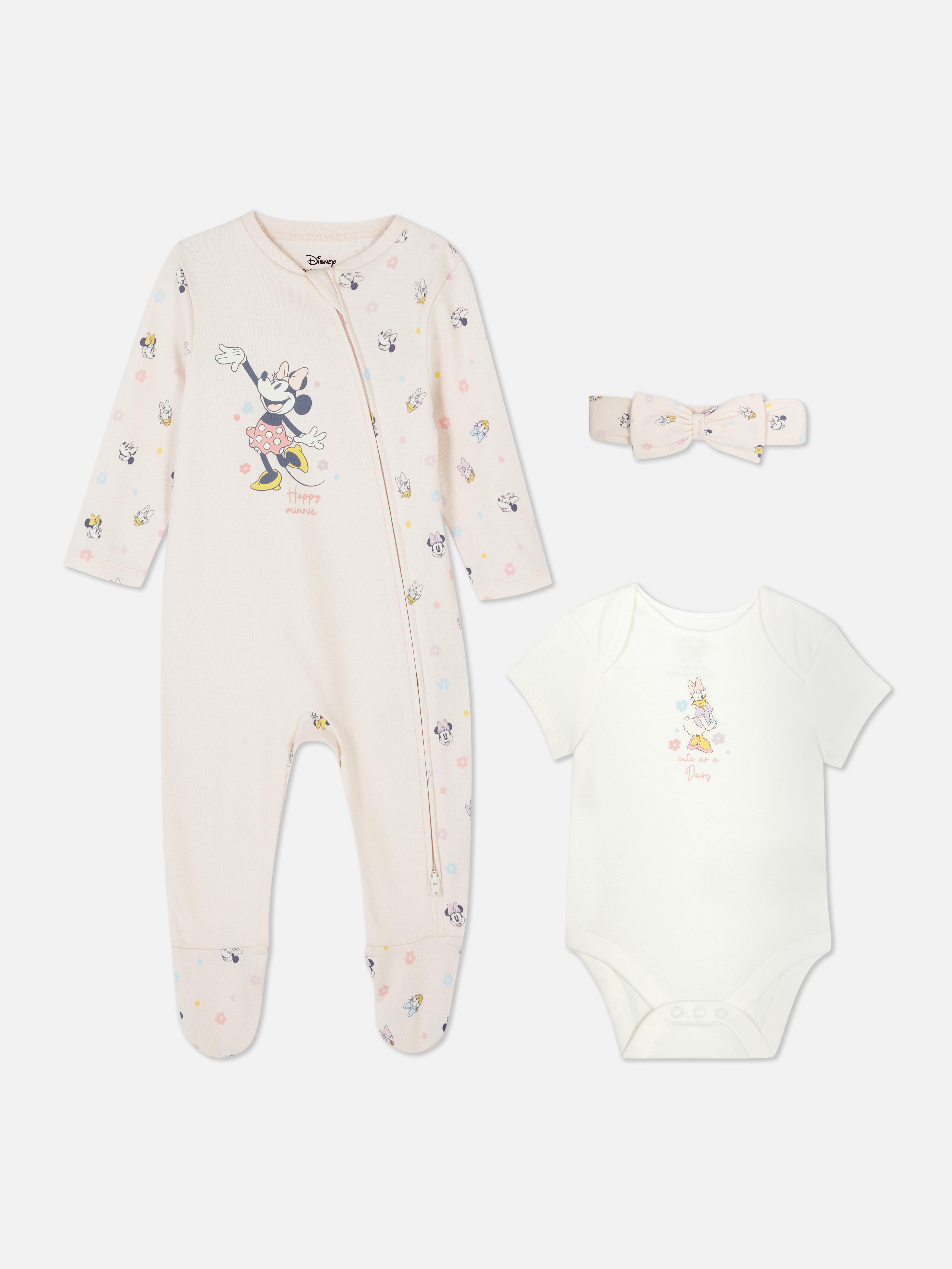Ensemble nouveau-né 3-pièces Disney Minnie Mouse et Daisy Duck