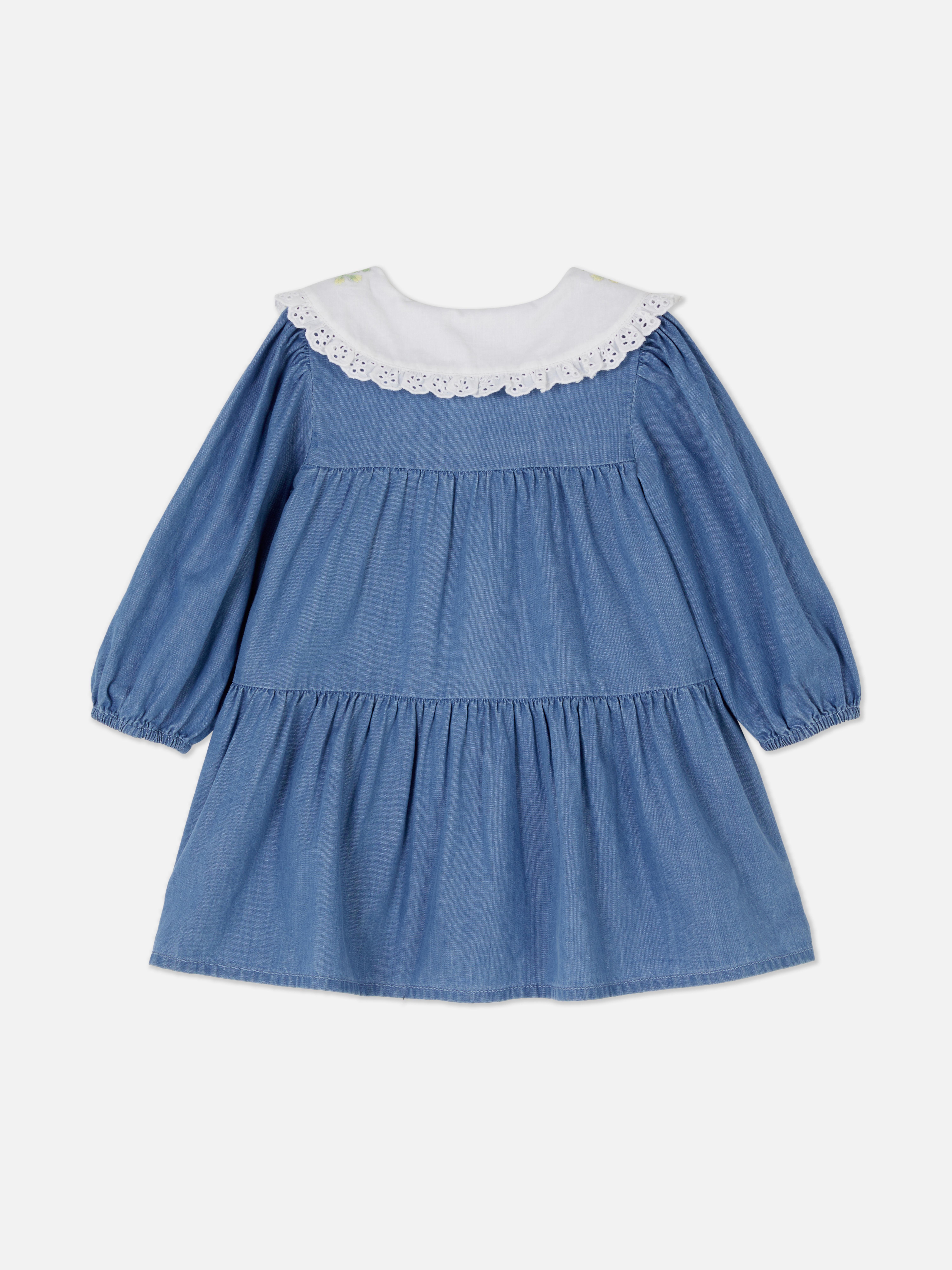 Tiered Chambray Dress