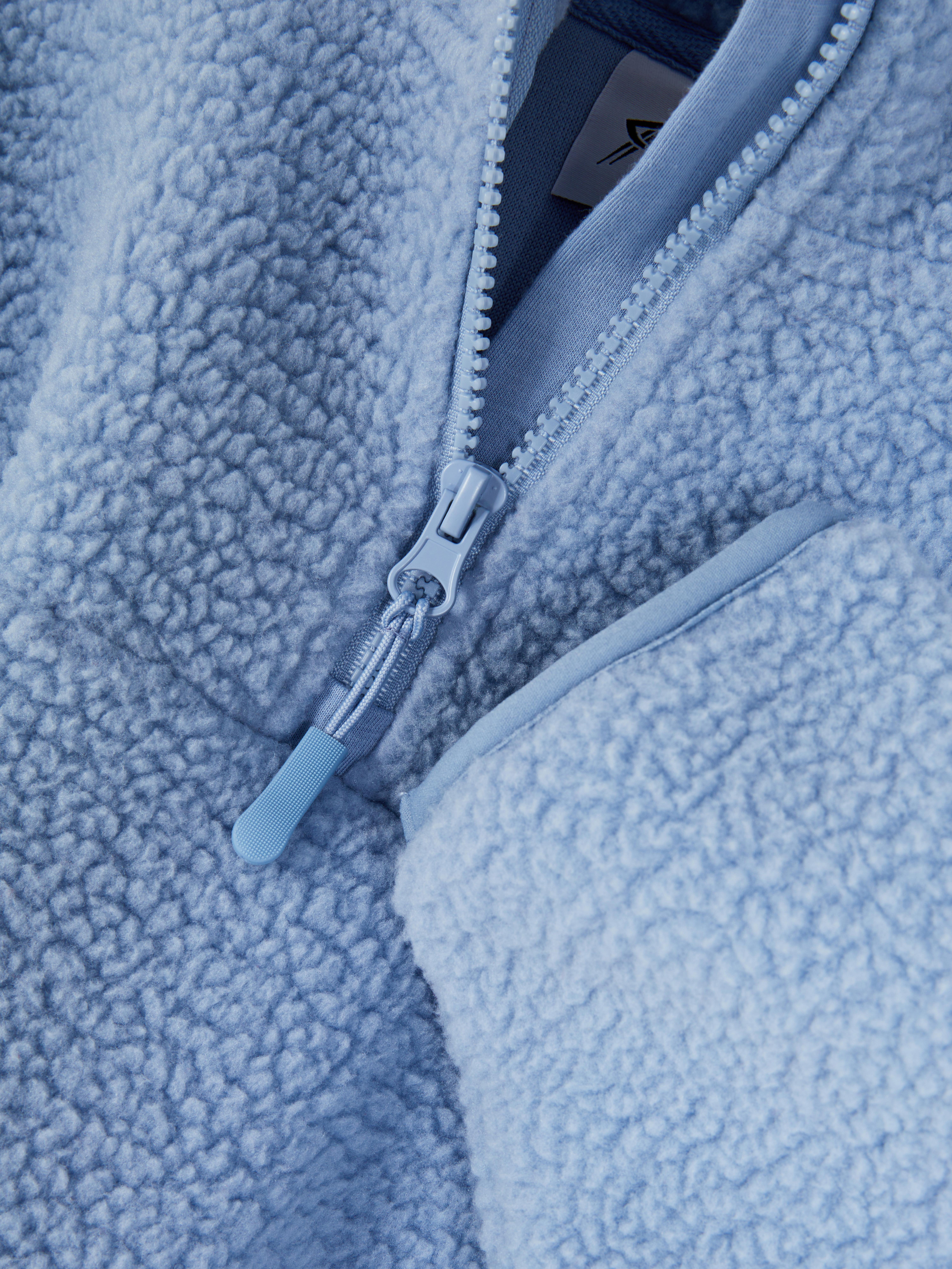 Fleece-Sweatshirt mit Trichterkragen