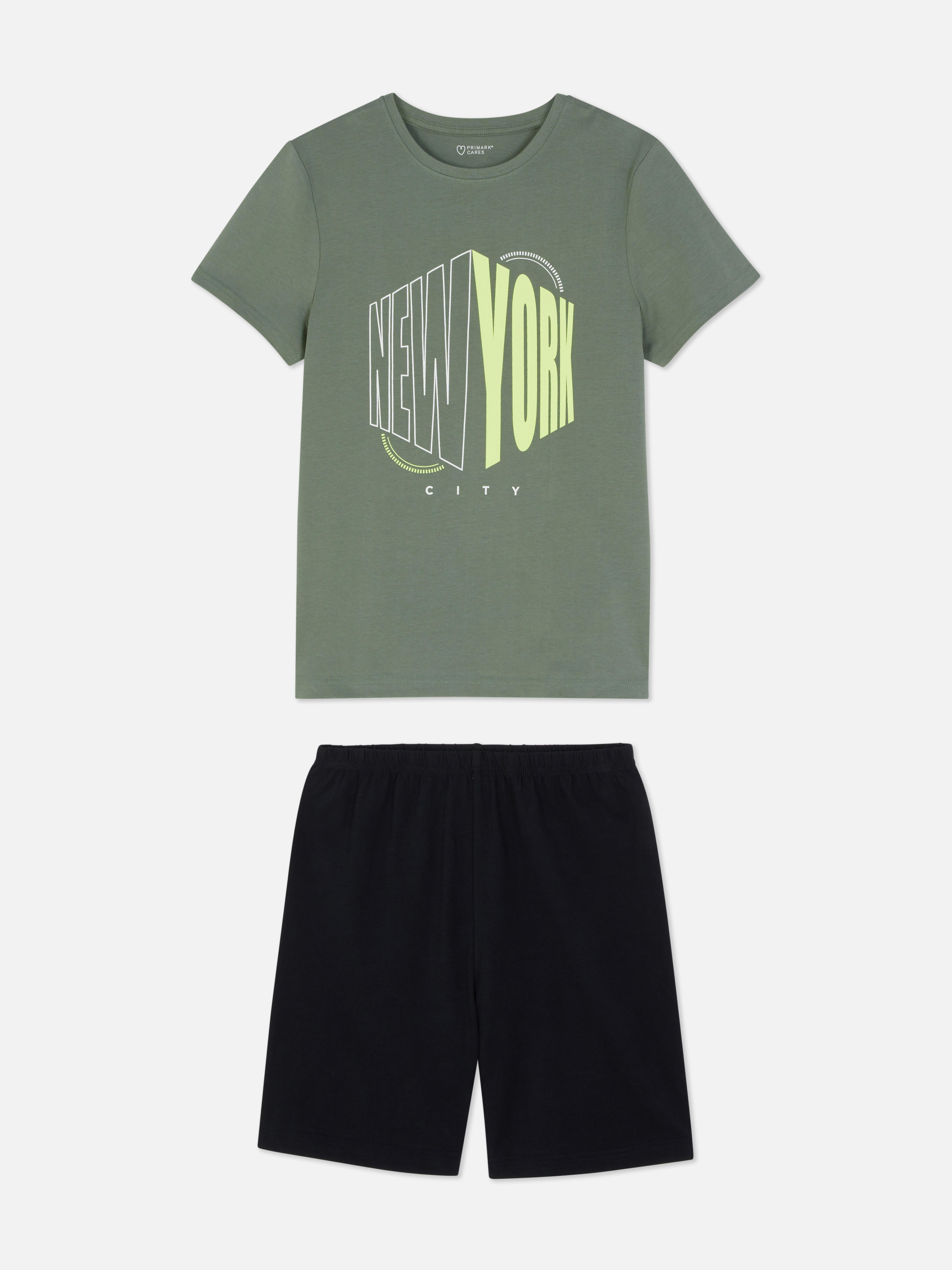 Pyjama met print New York City