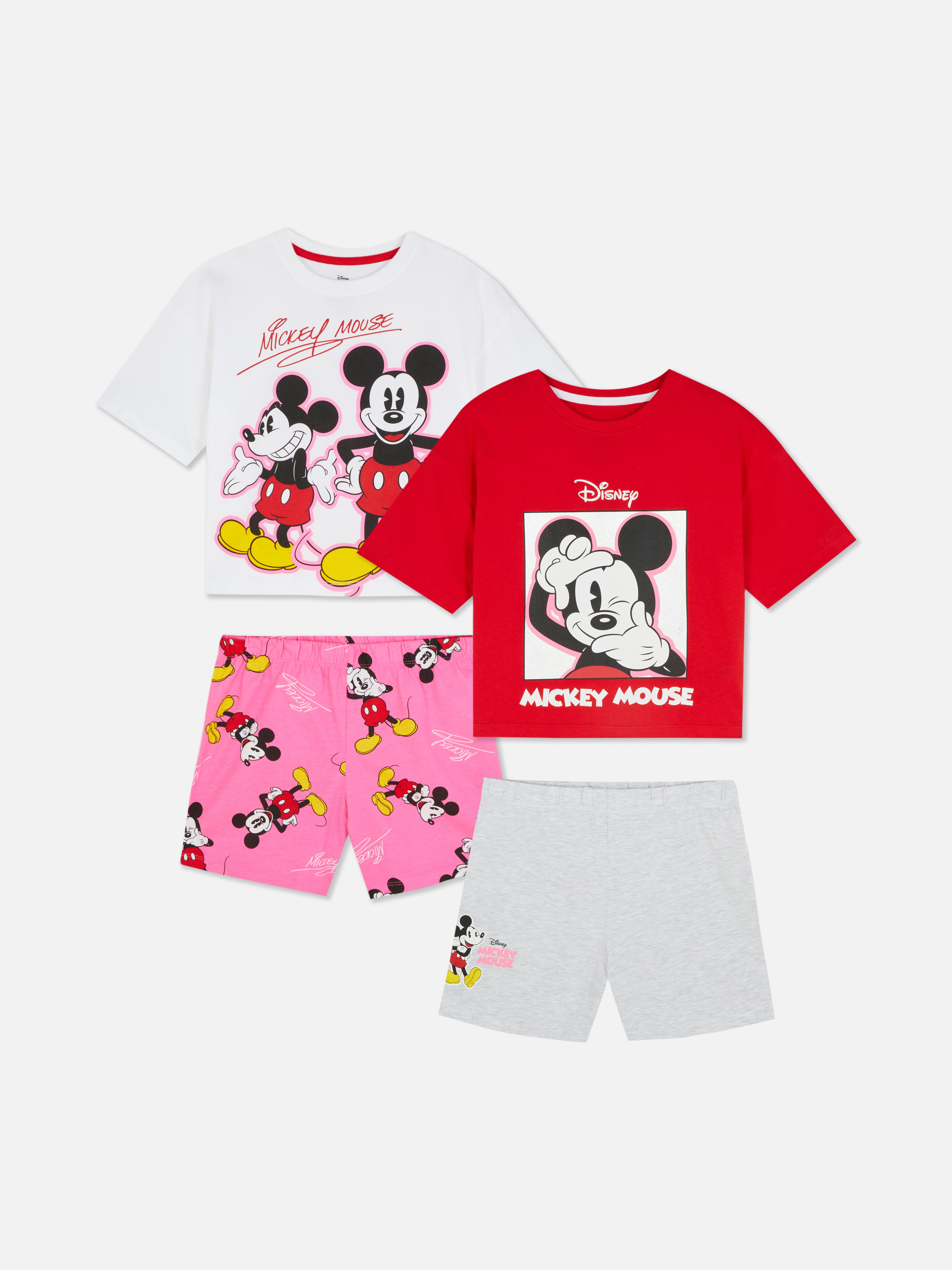Pack 2 conjuntos t-shirt/calções Disney Mickey