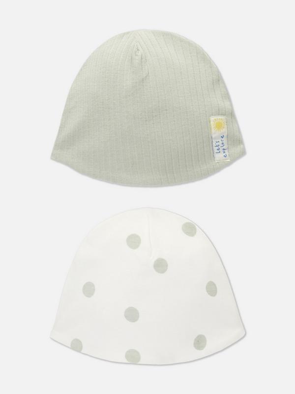 Pack de 2 gorros para recién nacidos Let's Explore