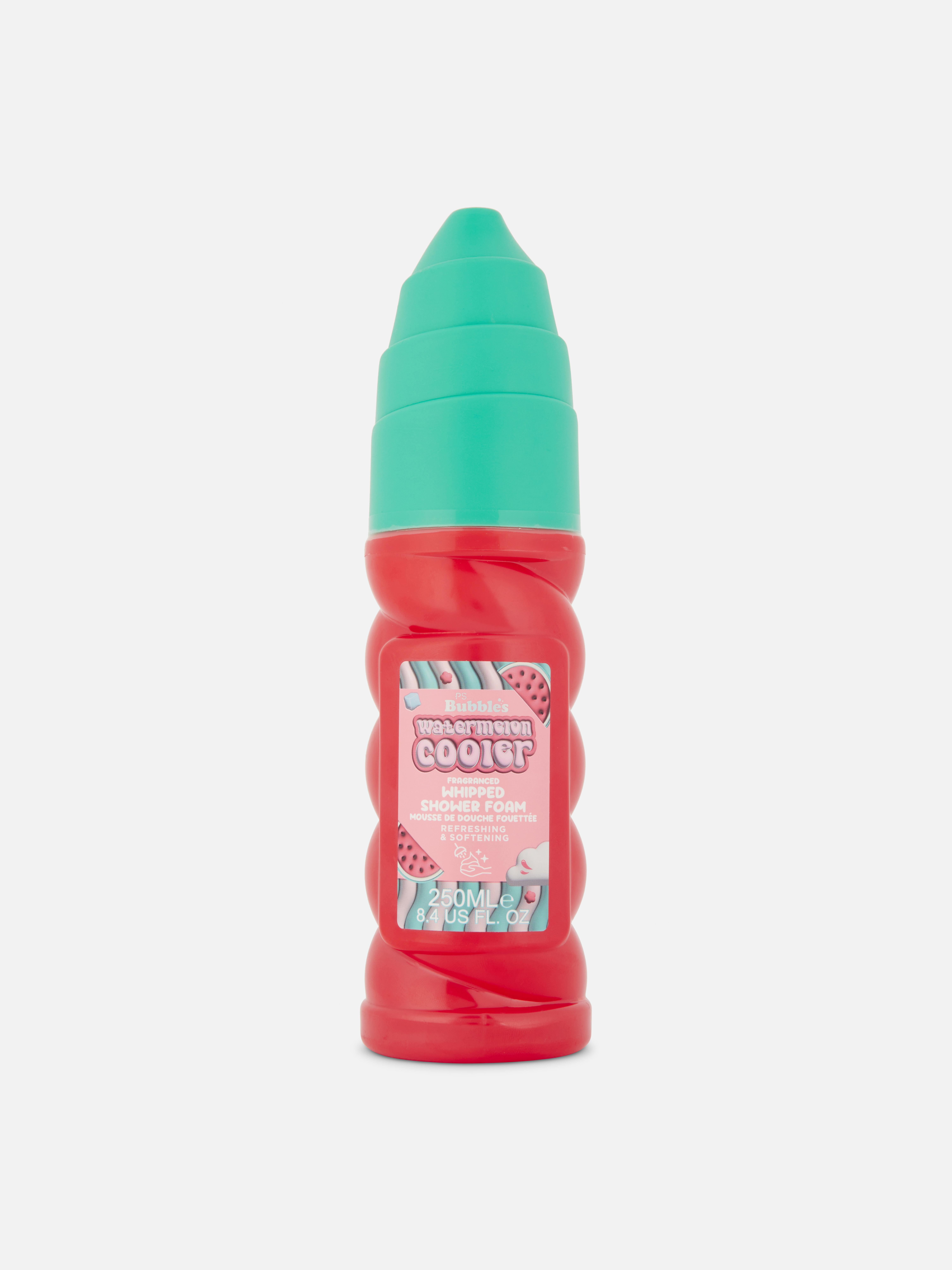 Mousse de douche fouettée à la pastèque