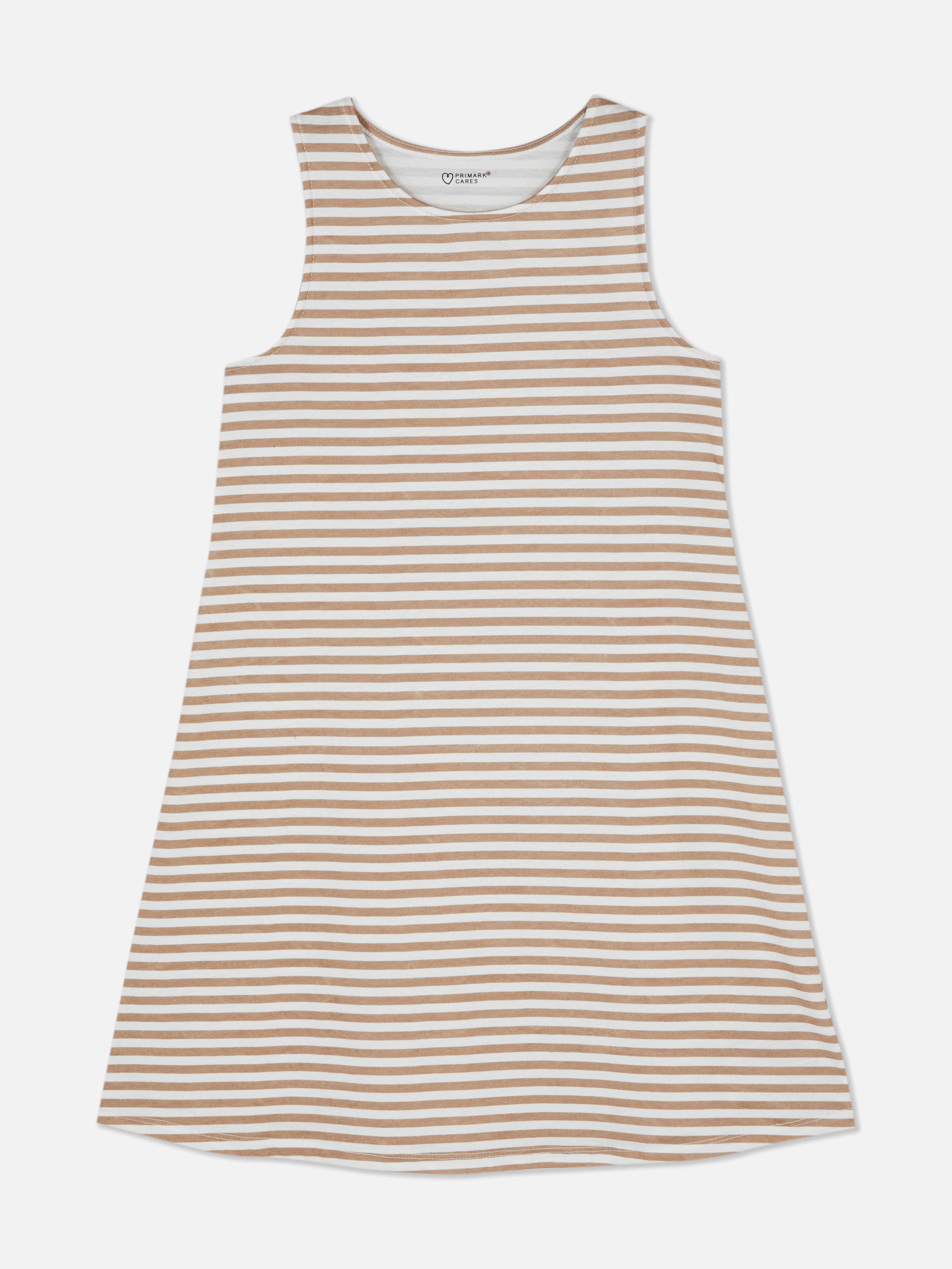 Ärmelloses Sommerkleid mit Streifen