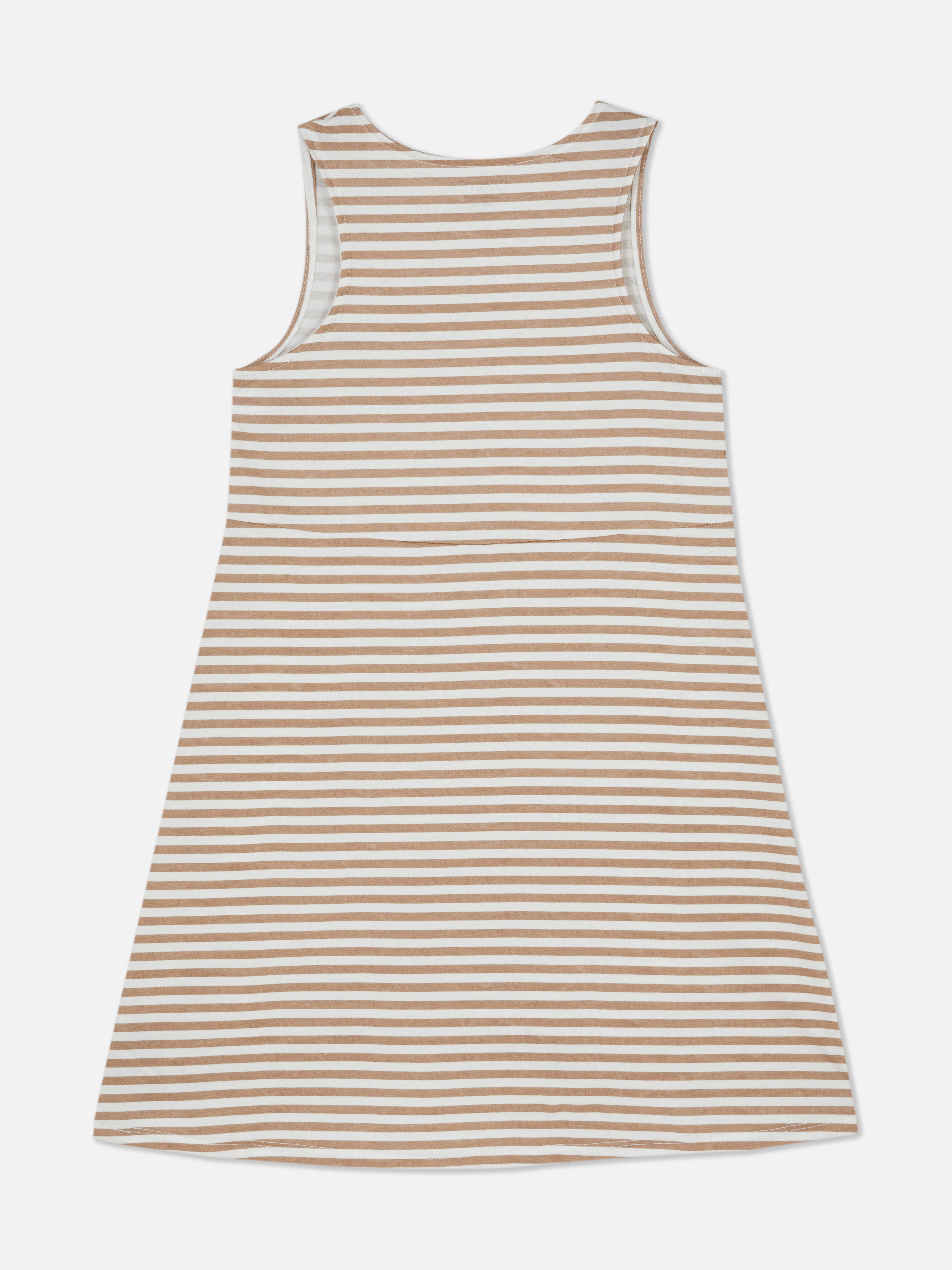 Ärmelloses Sommerkleid mit Streifen
