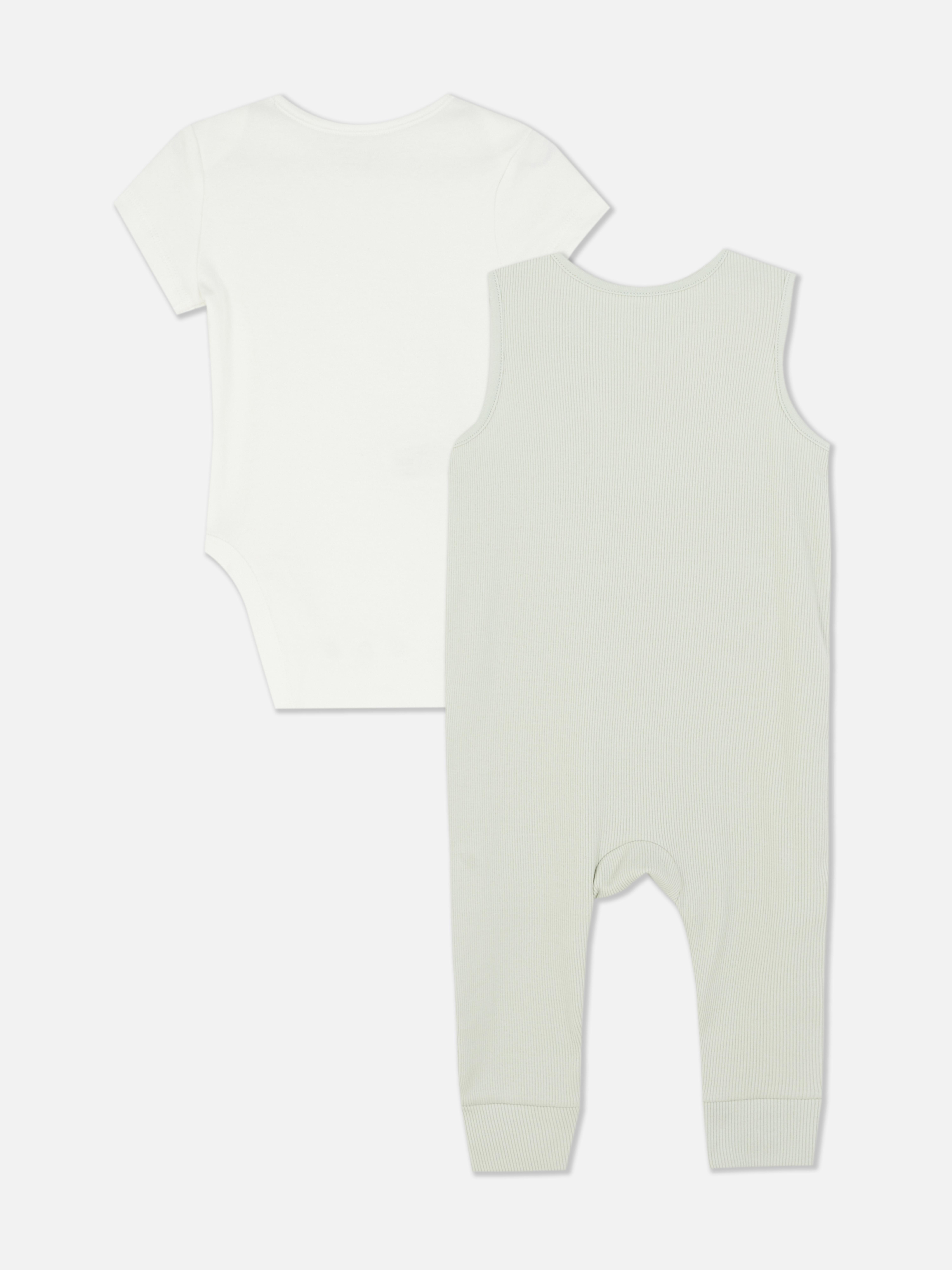 Newborn Baby Little Lamb Dungaree Set