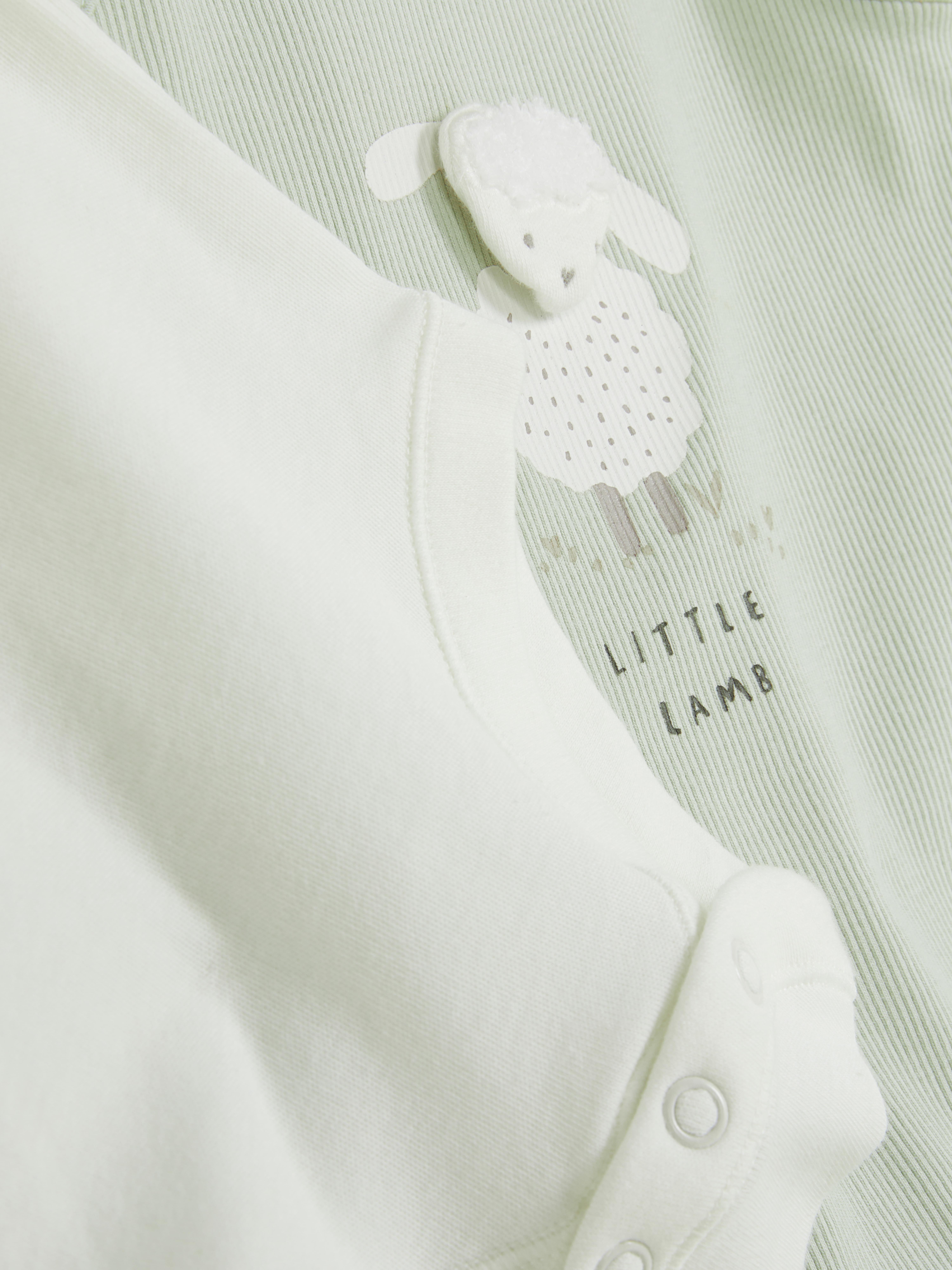 Newborn Baby Little Lamb Dungaree Set