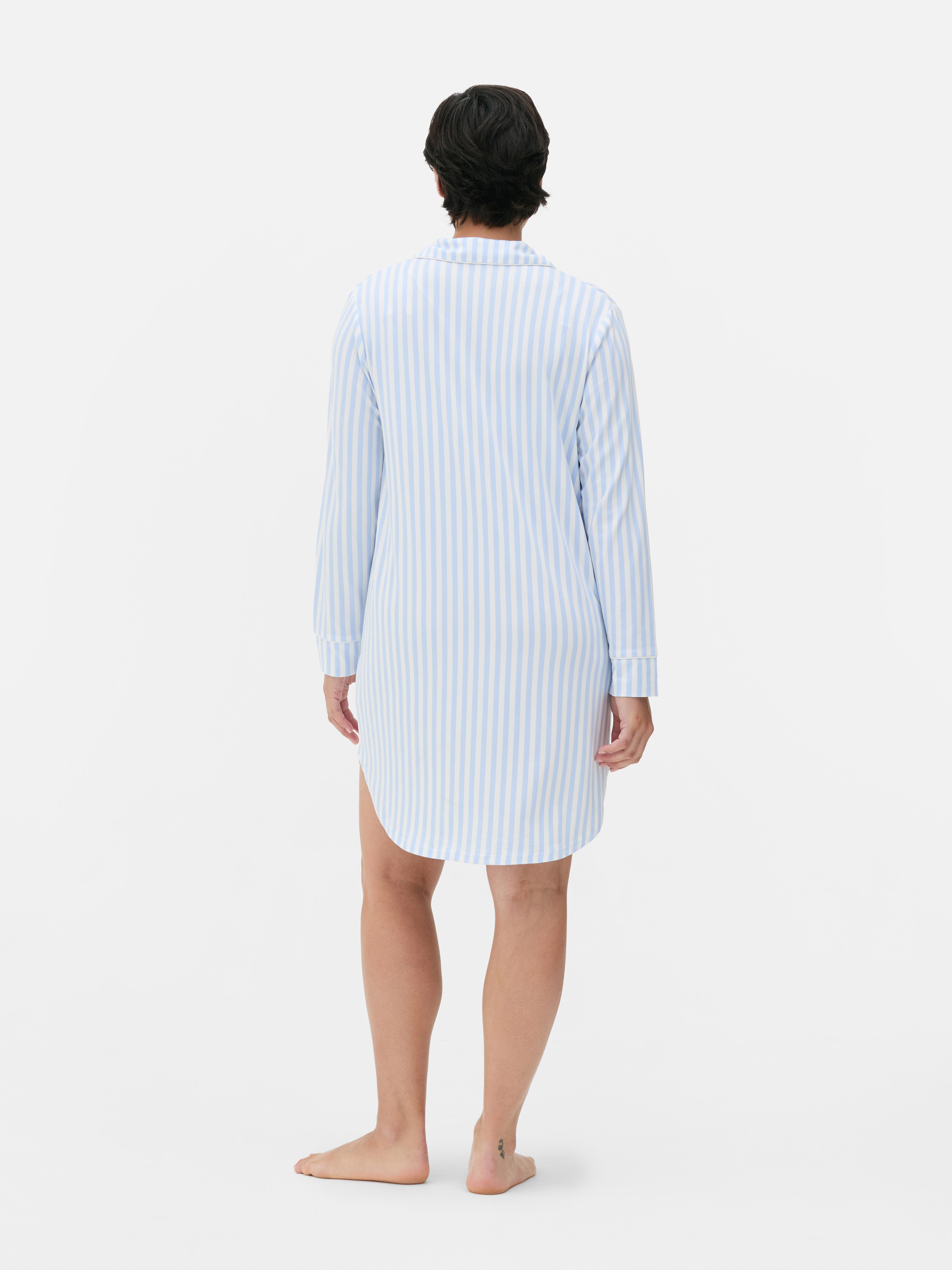 Maternity Striped Nightshirt