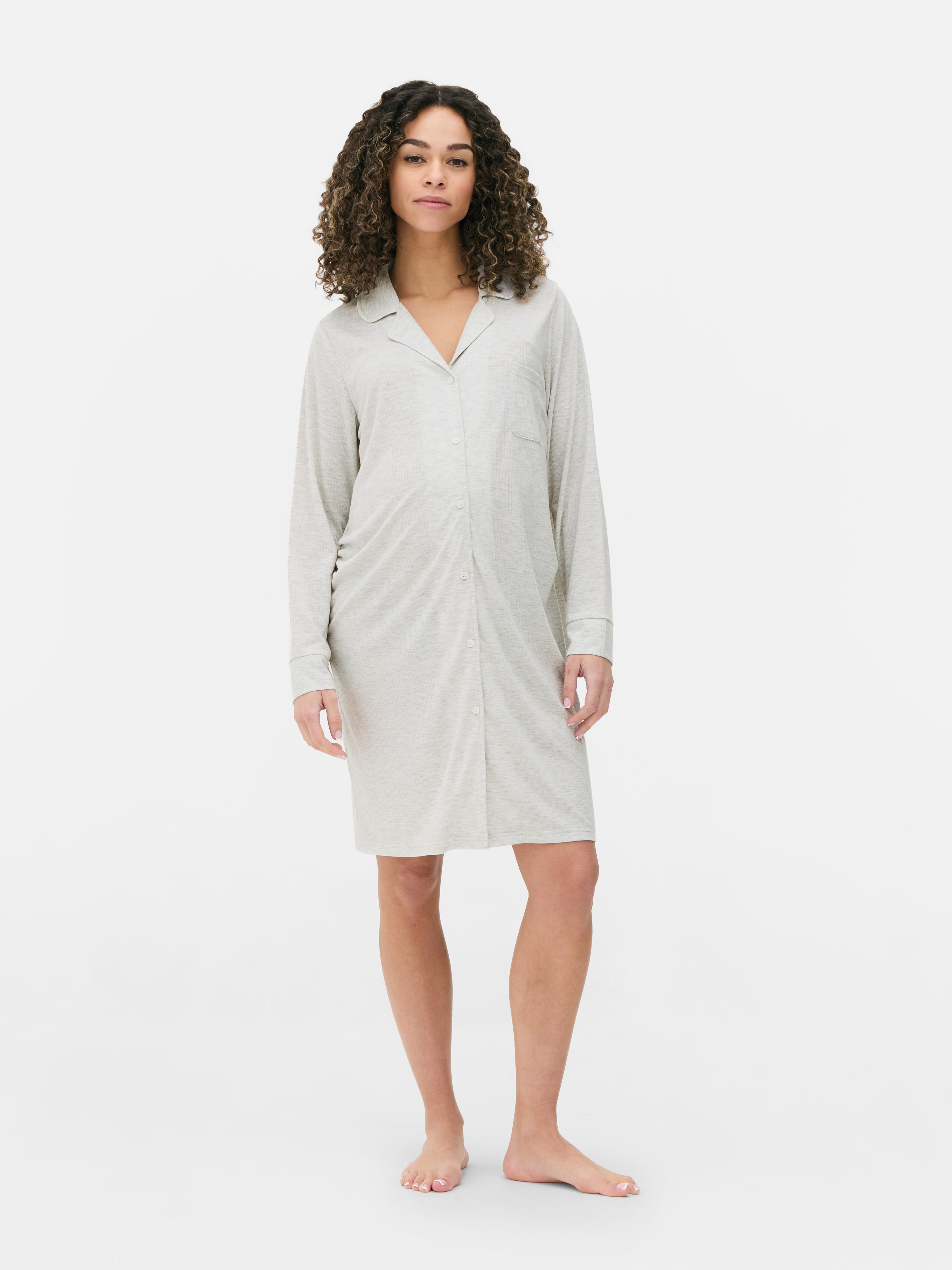 Ribbed Maternity Nightshirt