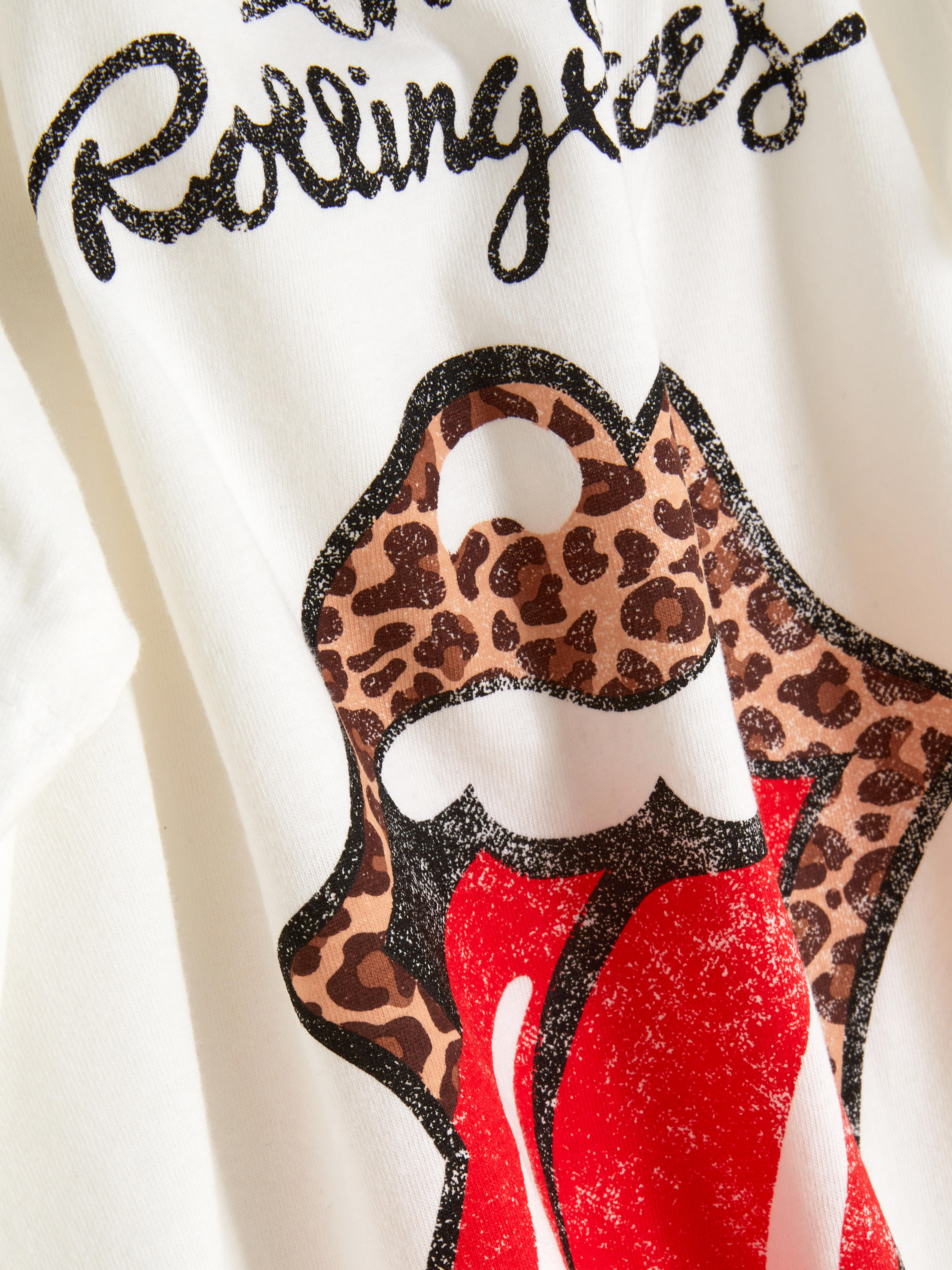 T-shirt à imprimé léopard Rolling Stones